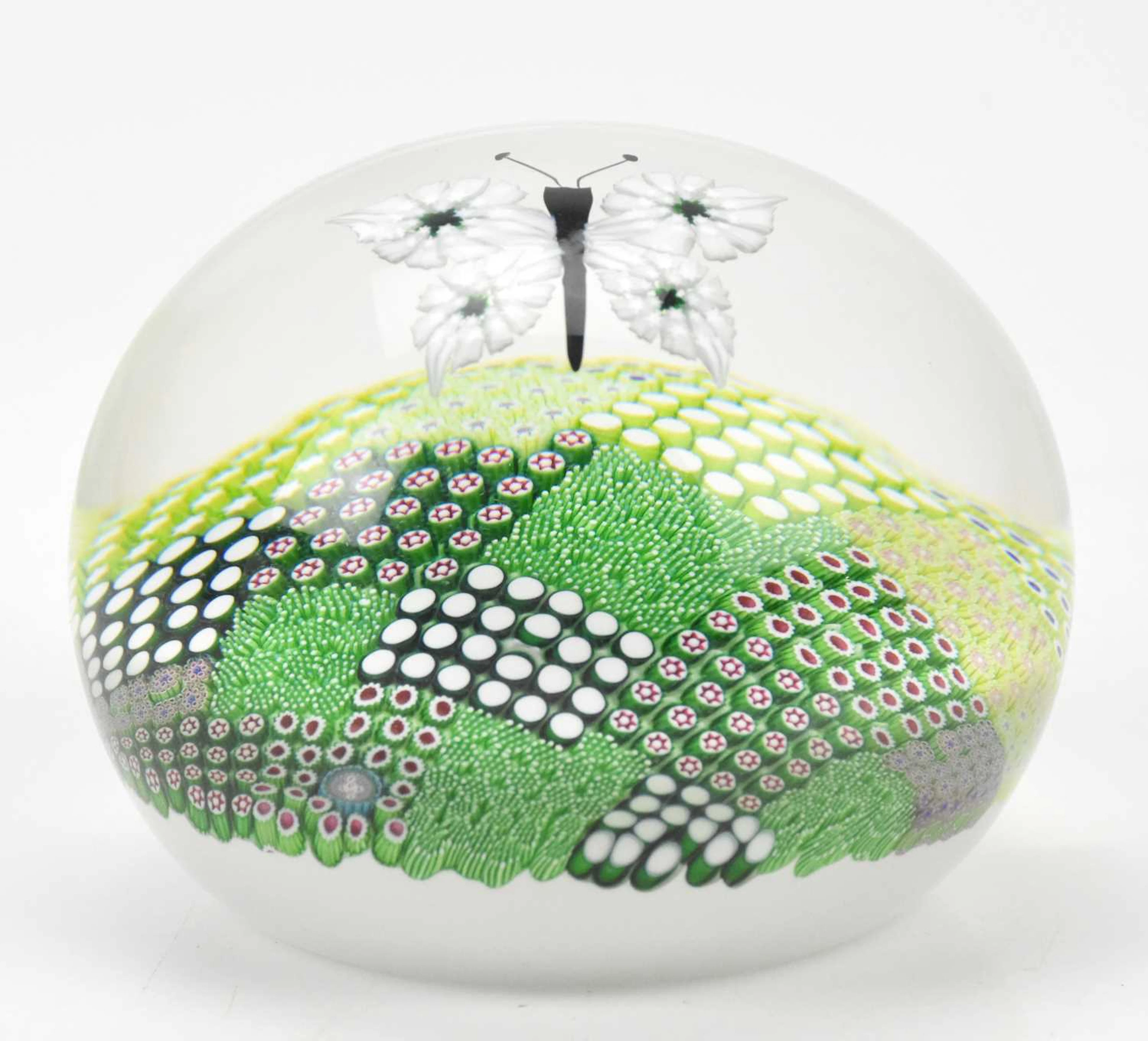 SAINT-LOUIS; a limited edition dome glass paperweight