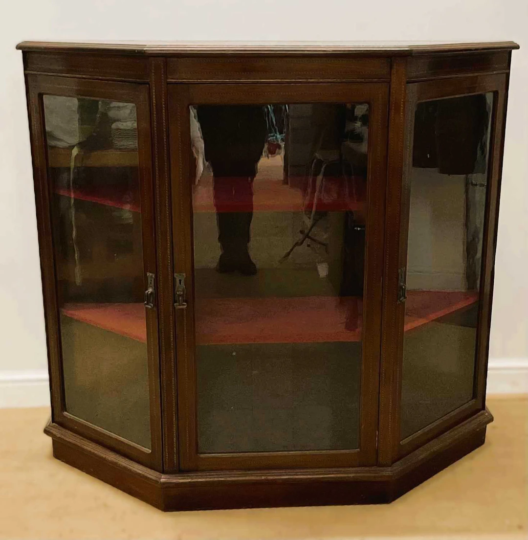 An Edwardian display cabinet