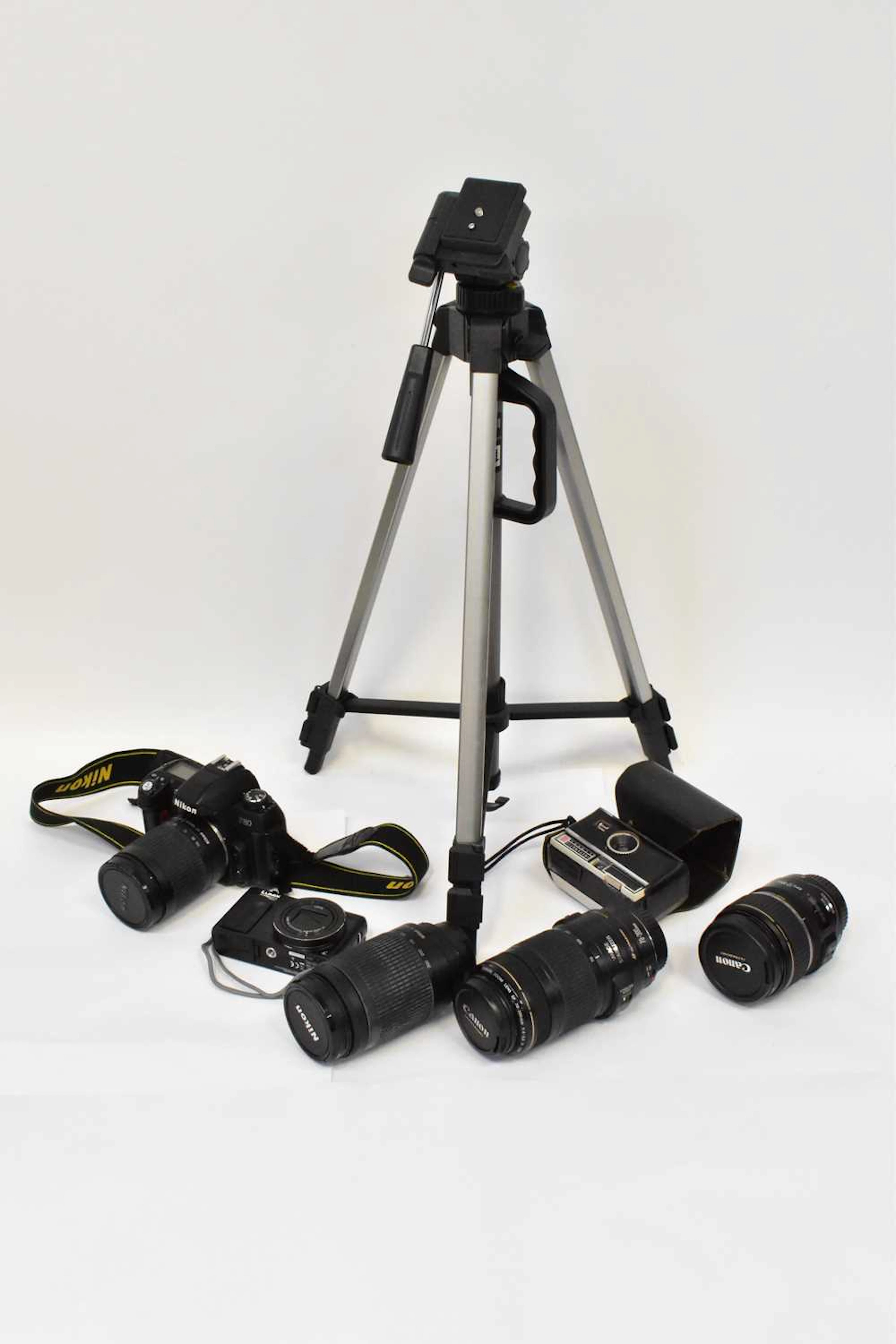 A Nikon F80 film SLR camera