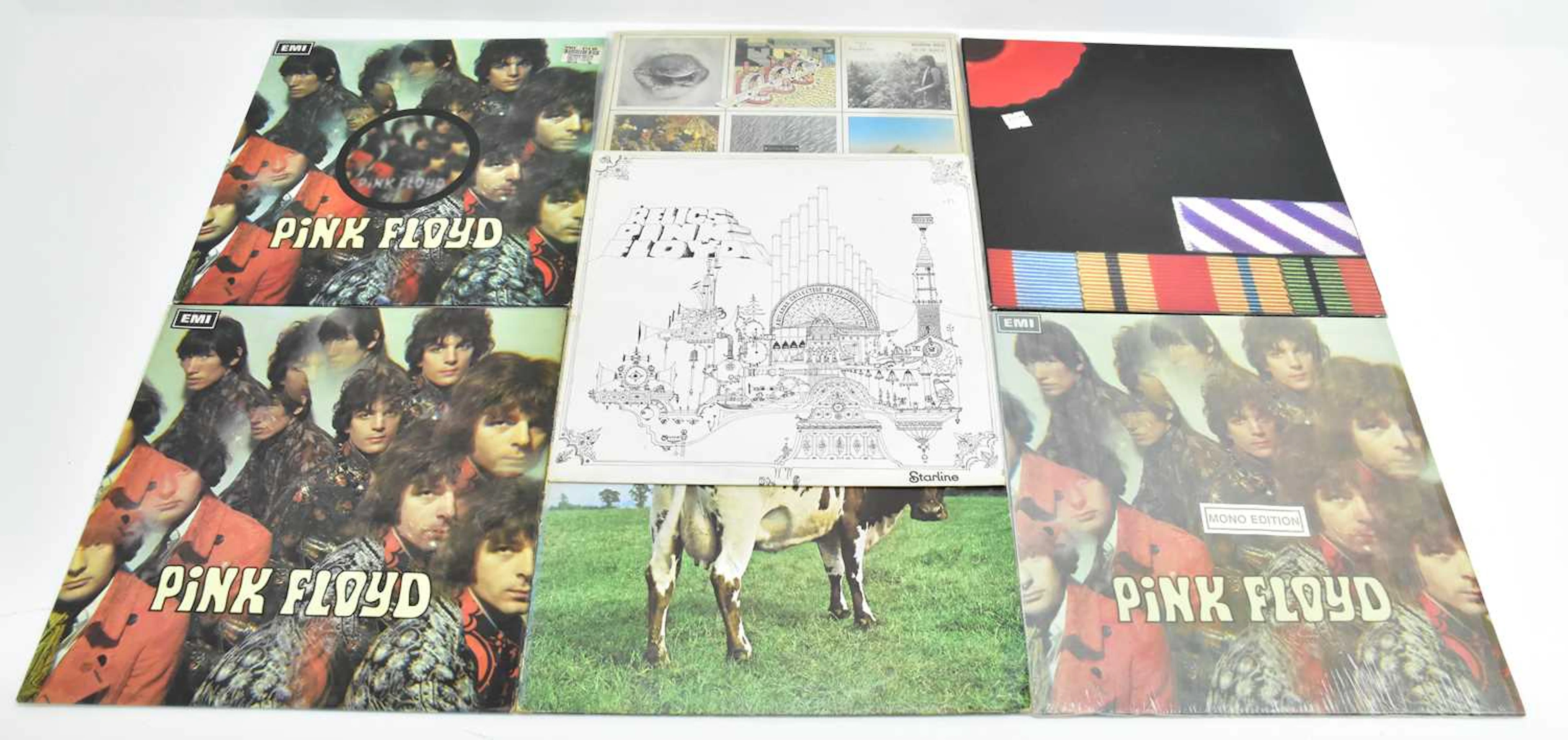 PINK FLOYD; seven records comprising three copies of...