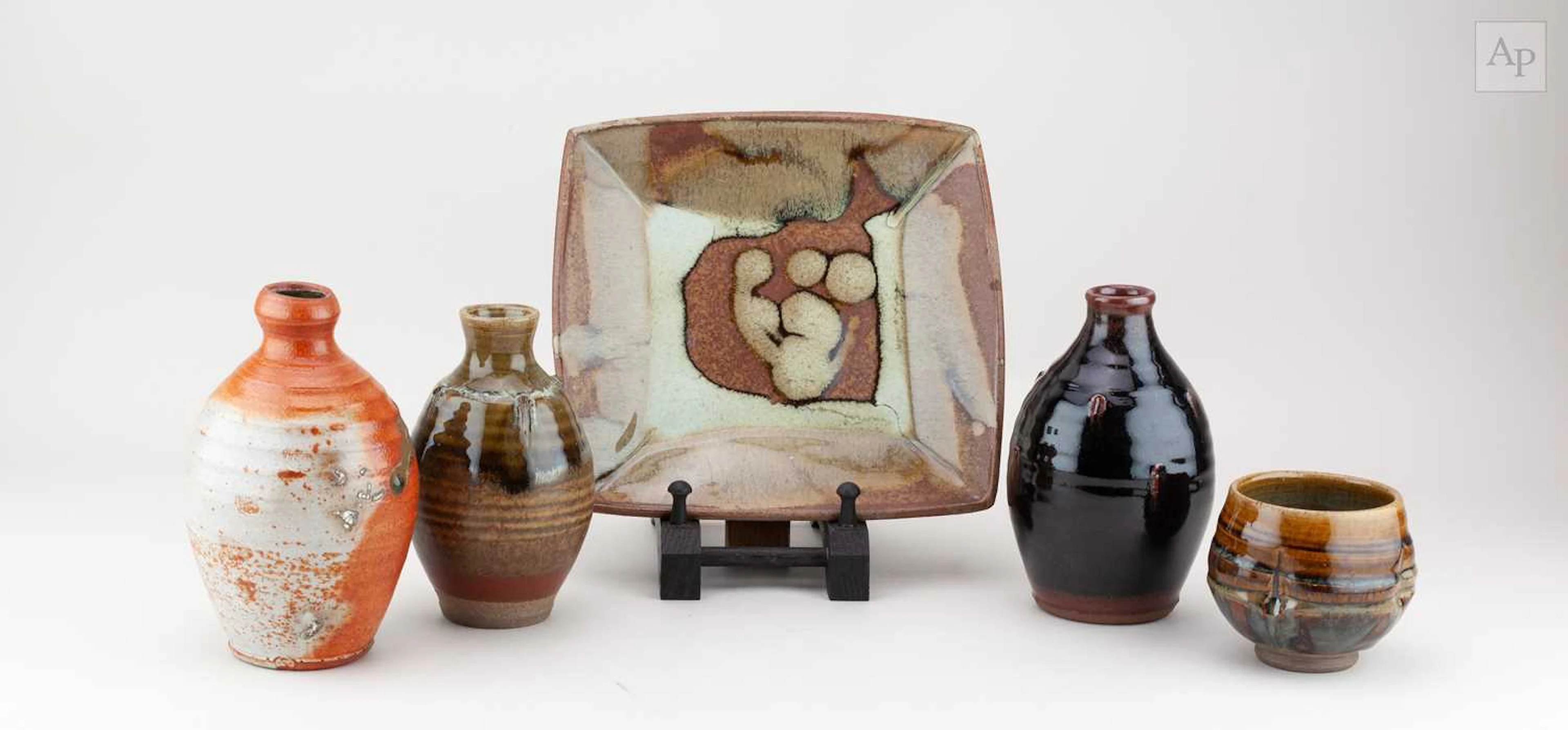 JACK KENNY for Seasalter Pottery; a trio of stoneware...