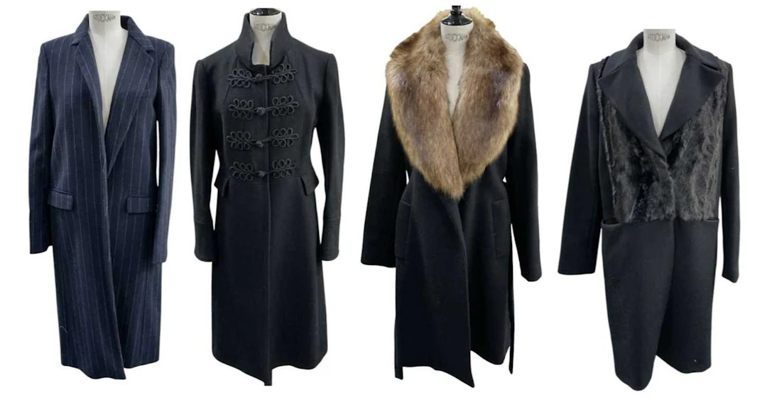 ZARA; a lady's black woollen faux fur collared Zara Women jacket