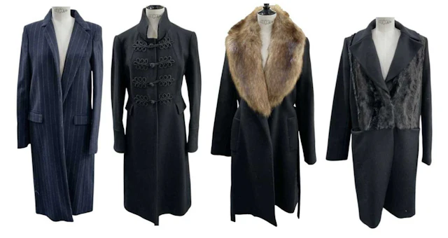 ZARA; a lady's black woollen faux fur collared Zara Women jacket