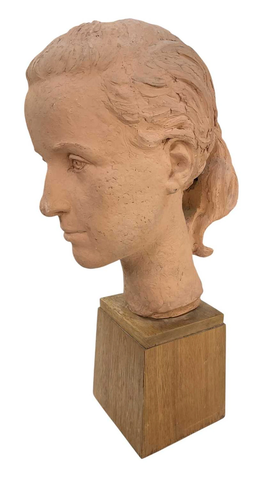 FRITZ (FRED) KORMIS (1897-1986); a terracotta bust of a lady