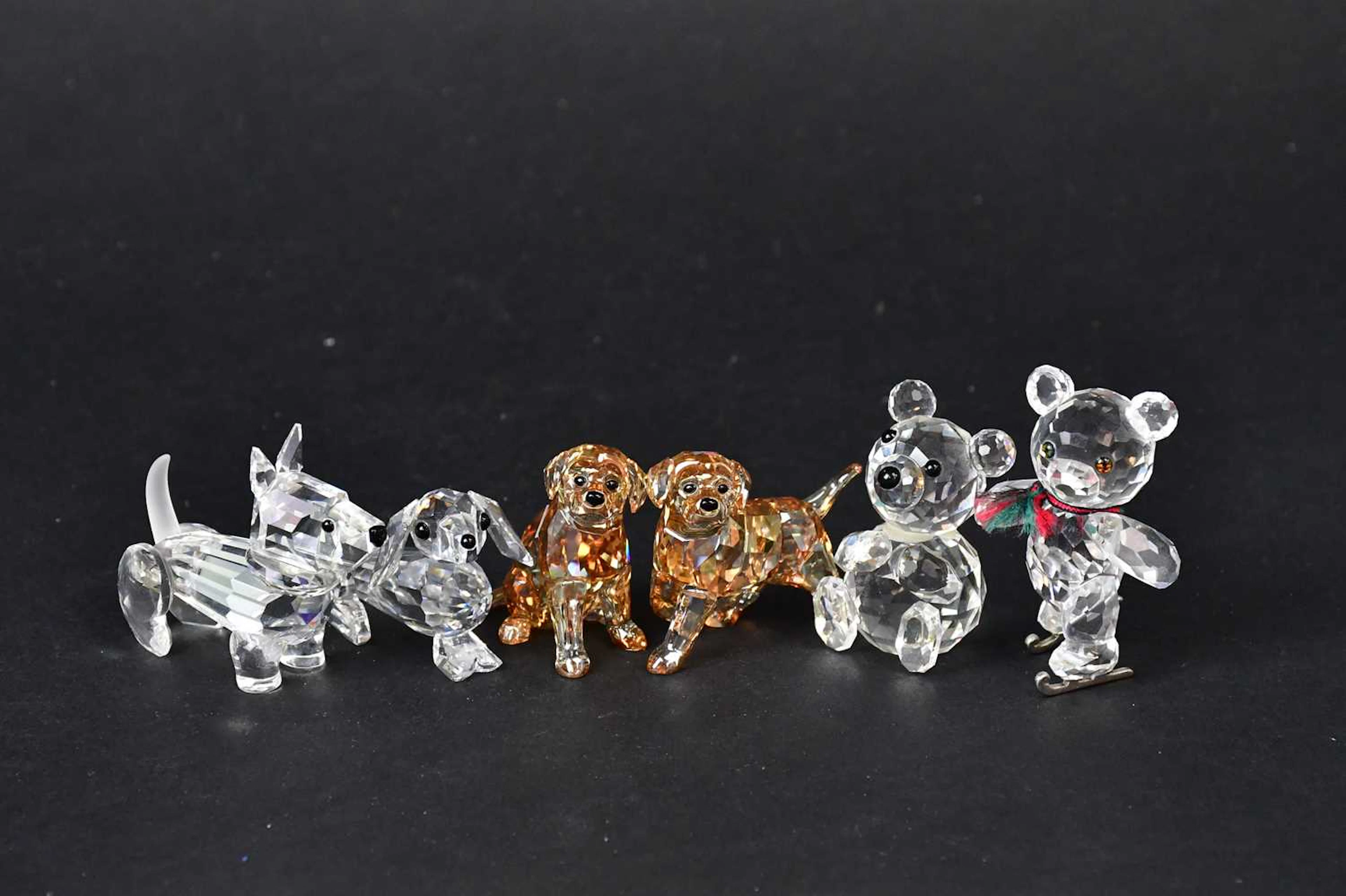 SWAROVSKI; a collection of crystal dog