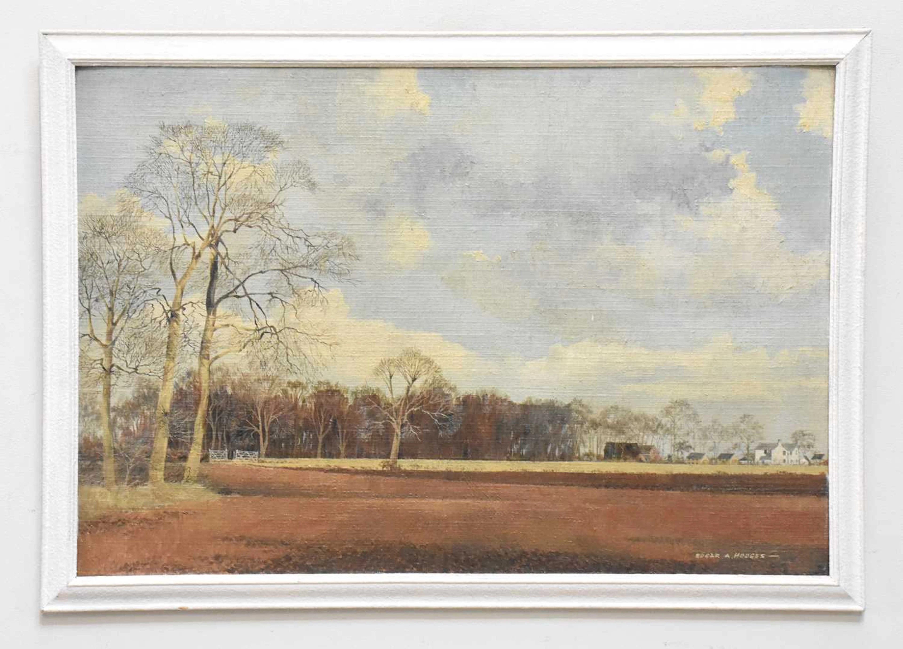 EDGAR HODGES (1928-2025); oil on board