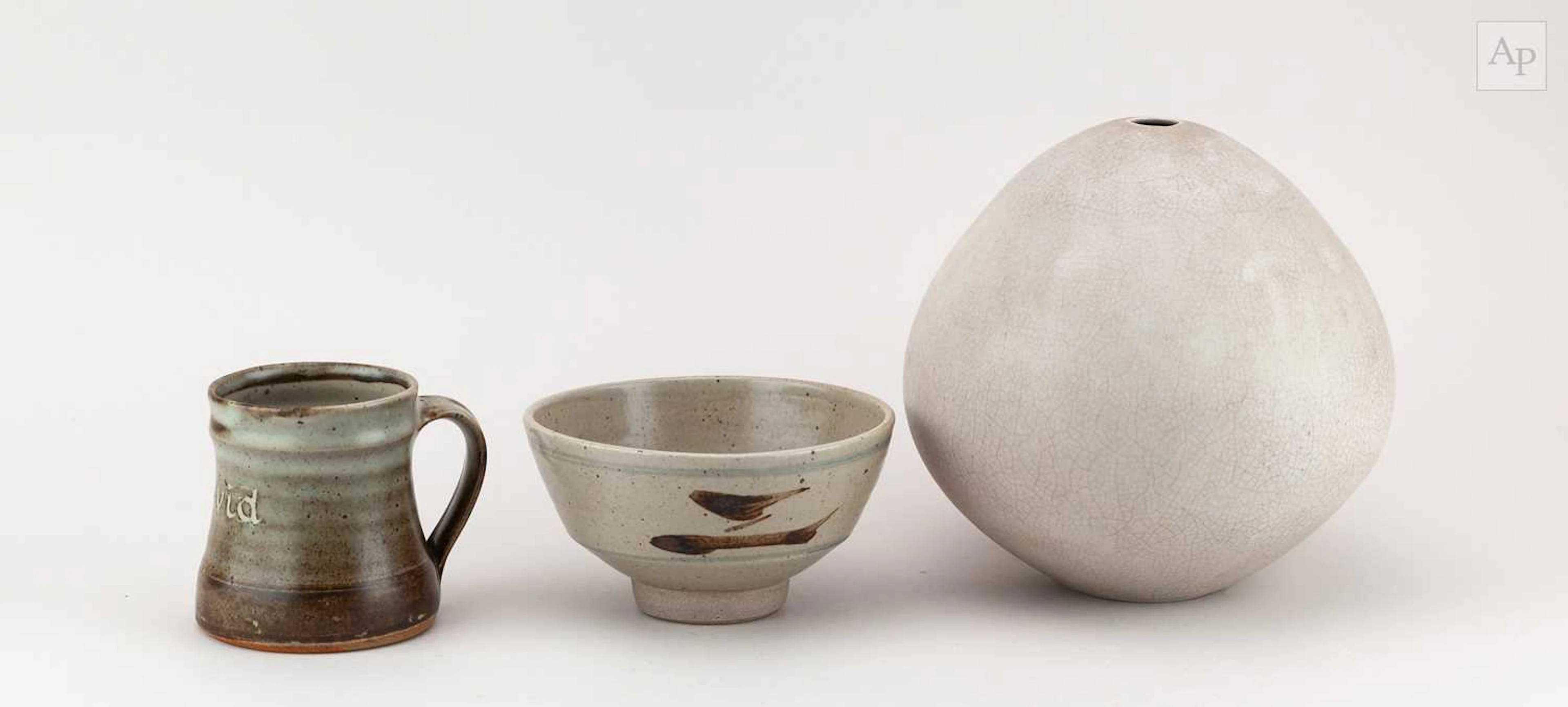 DAVID LEACH (1911-2005) for Lowerdown Pottery; a bulbous...
