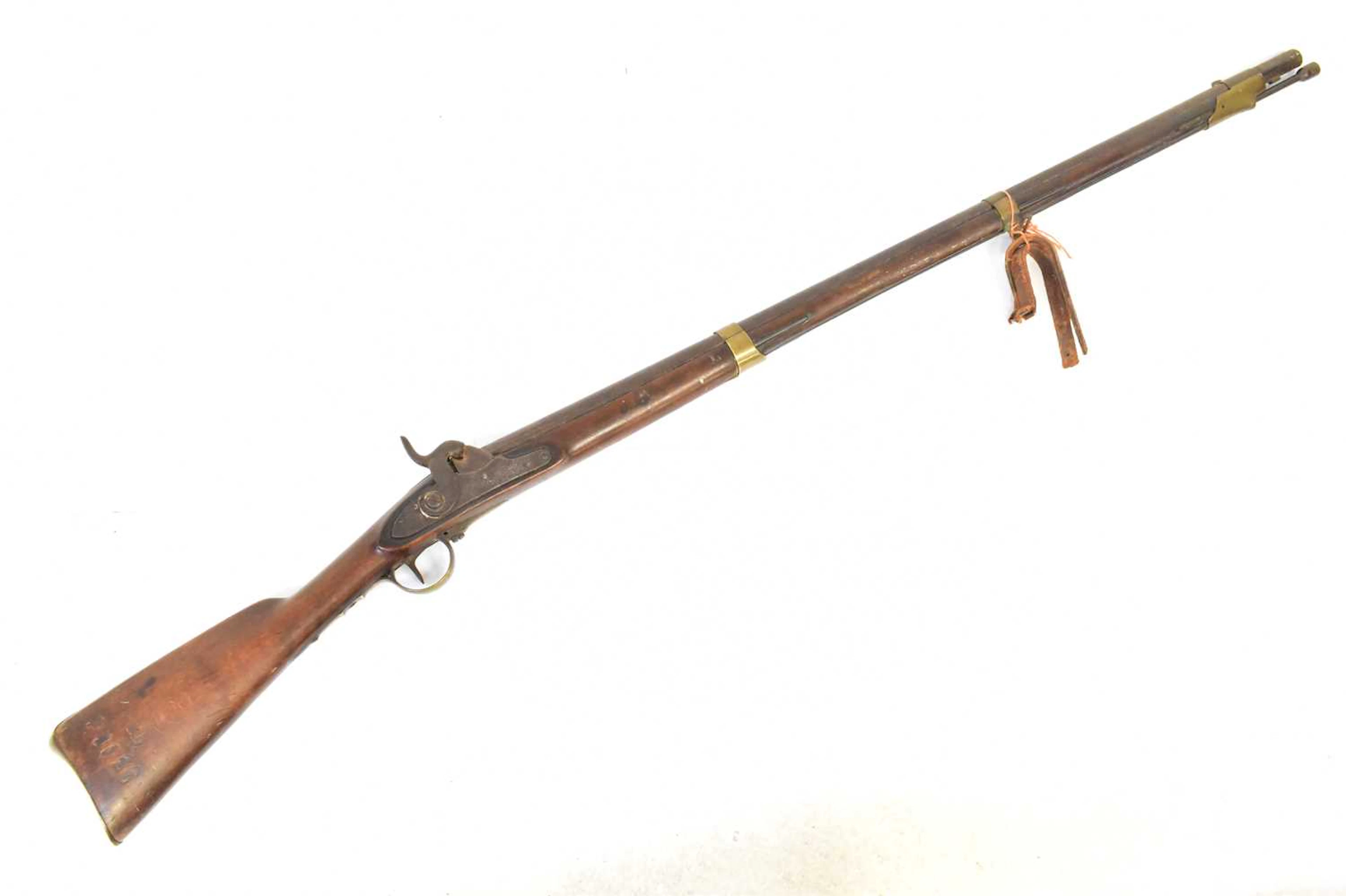 A 19th century percussion cap rifle