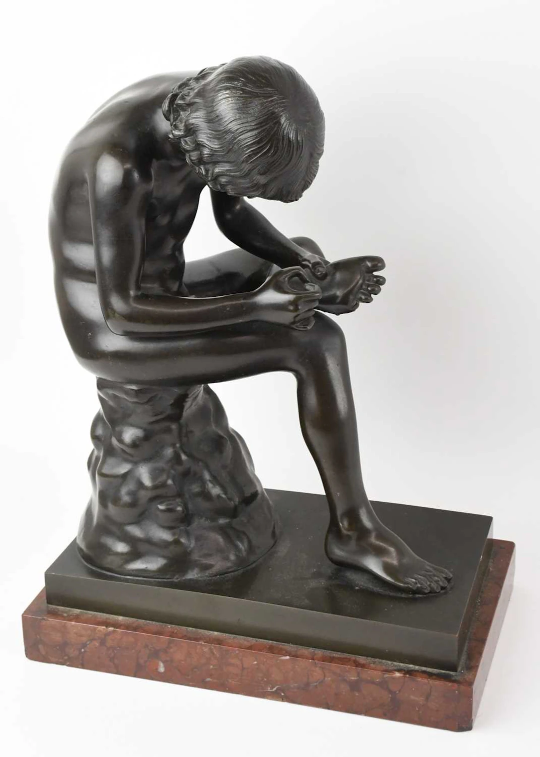 AFTER THE ANTIQUE; a late 19th century French bronze...