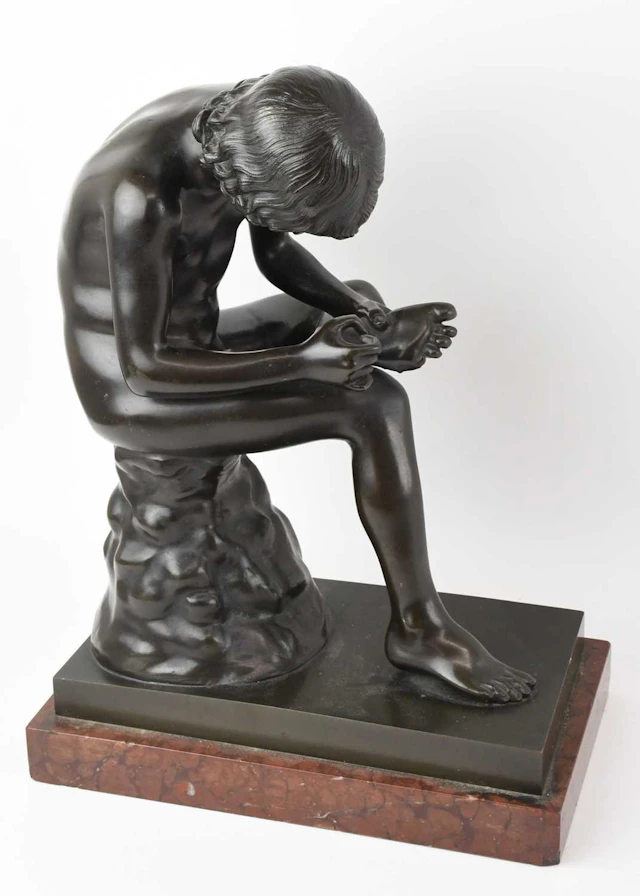 AFTER THE ANTIQUE; a late 19th century French bronze...