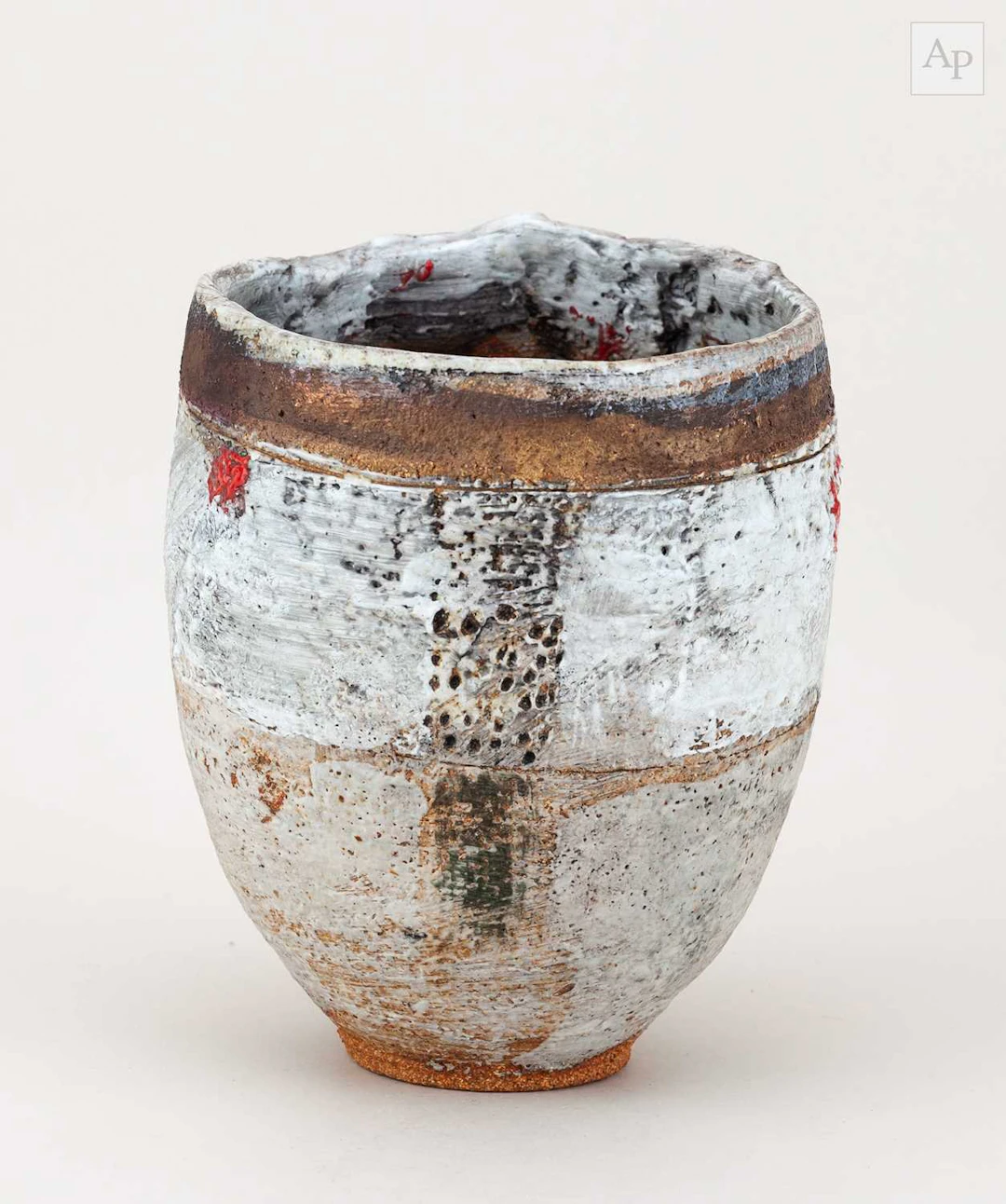 ROBIN WELCH (1936-2019); a stoneware vessel covered in...