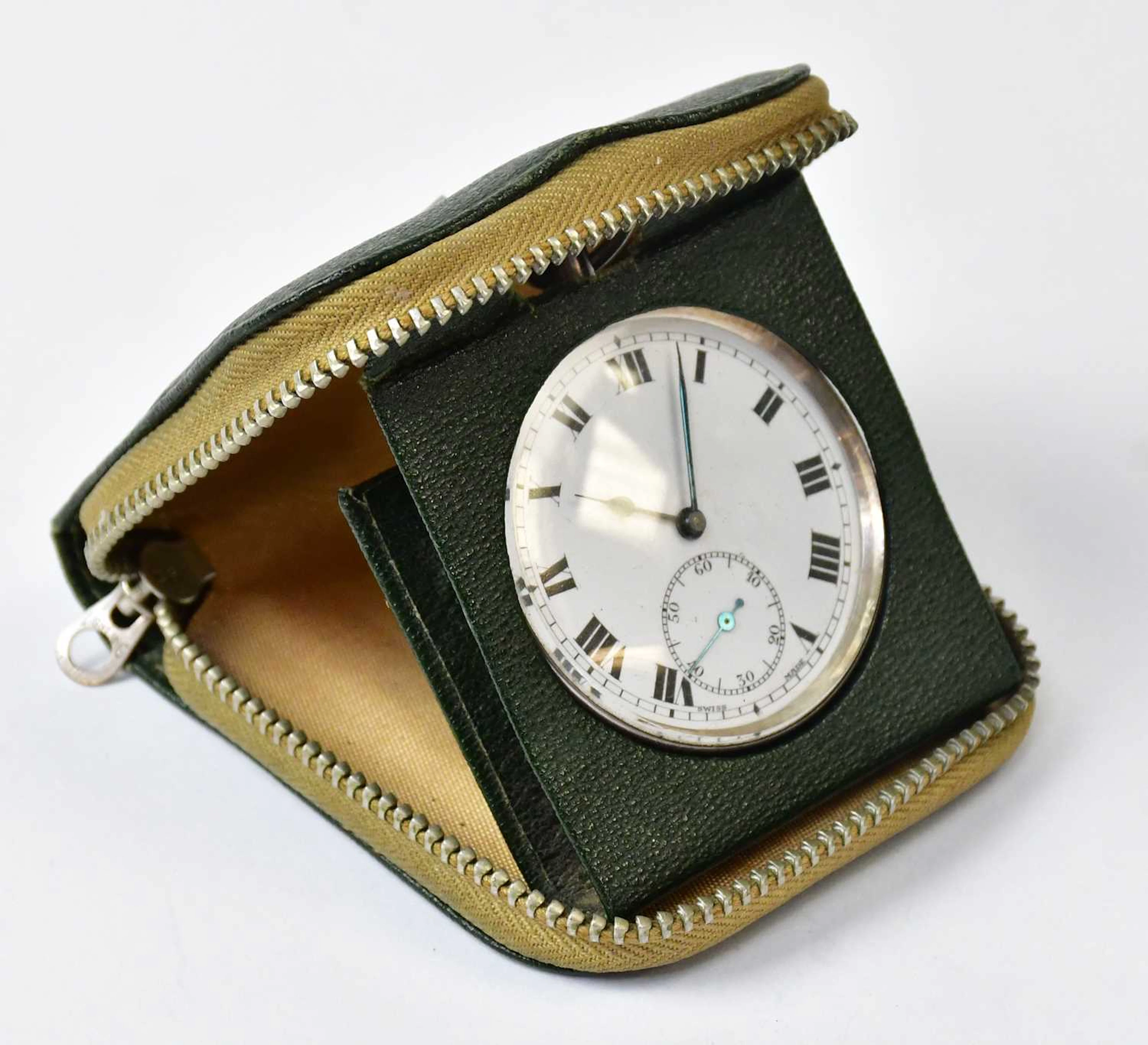 A hallmarked silver open face crown wind pocket watch