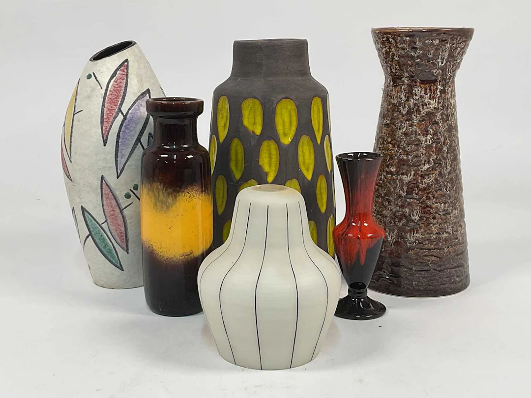 Two West German pottery vases