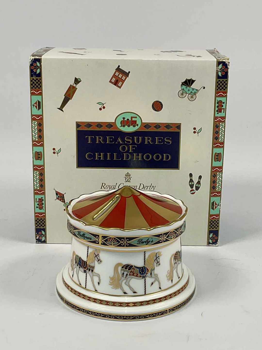 ROYAL CROWN DERBY; 'Treasures of Childhood ' porcelain...
