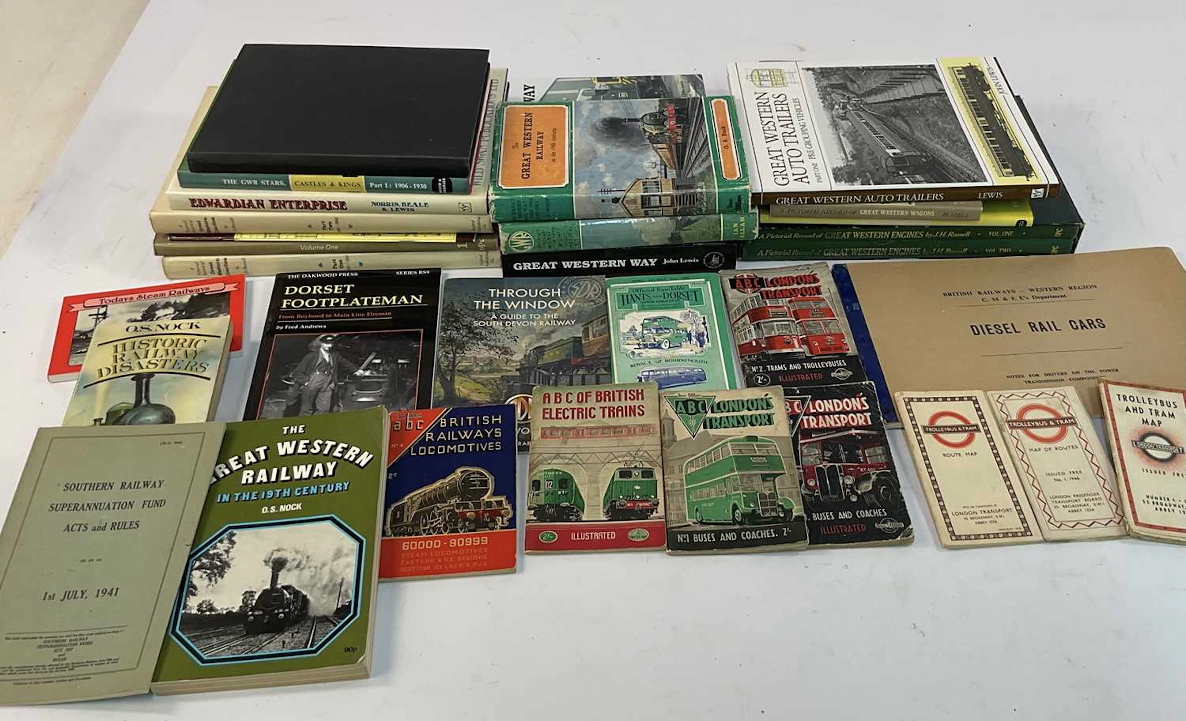 A quantity of railway books and printed ephemera relating to steam railways