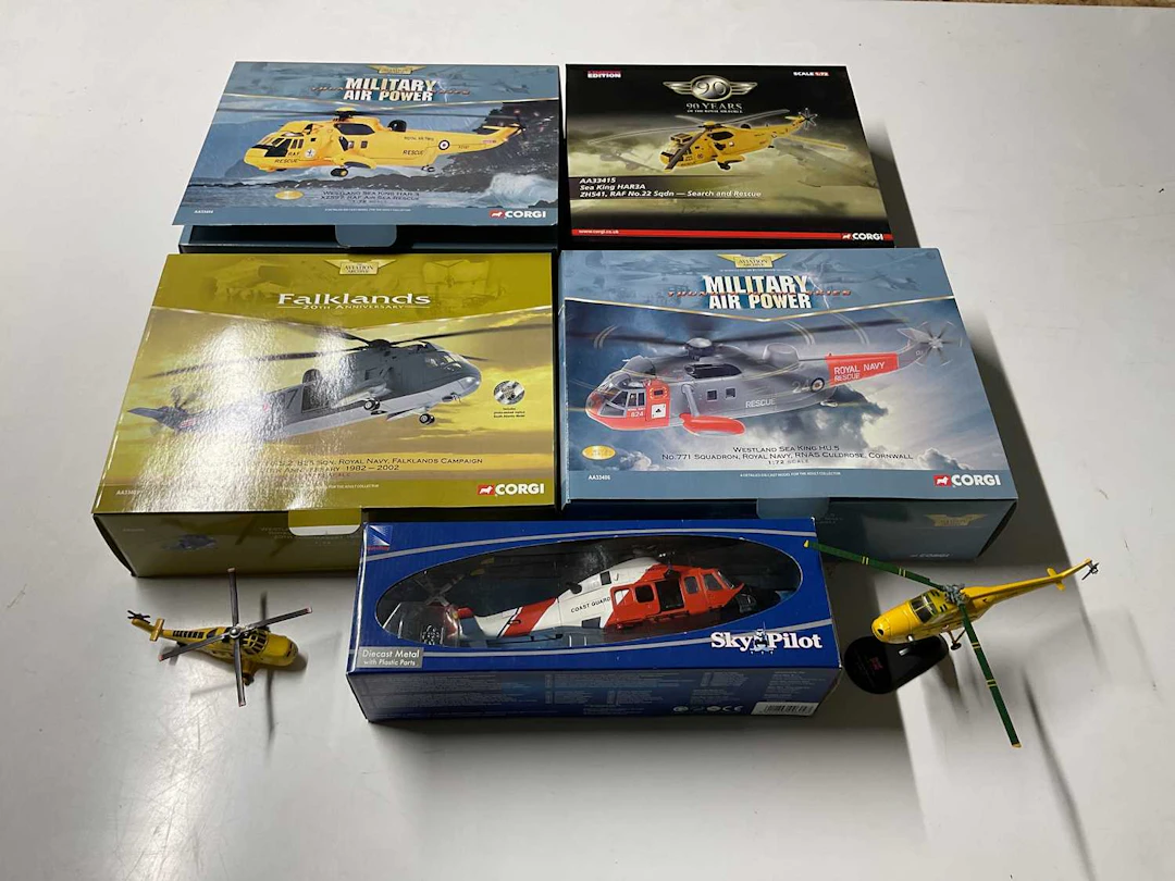 CORGI; four Aviation Archive model helicopters
