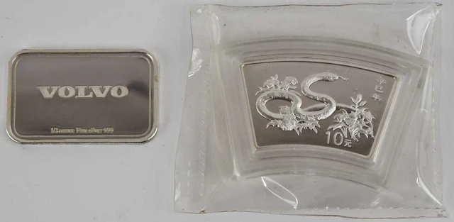 VOLVO; a 1/2oz fine silver 999 ‘Share in Success’ bar/ingot