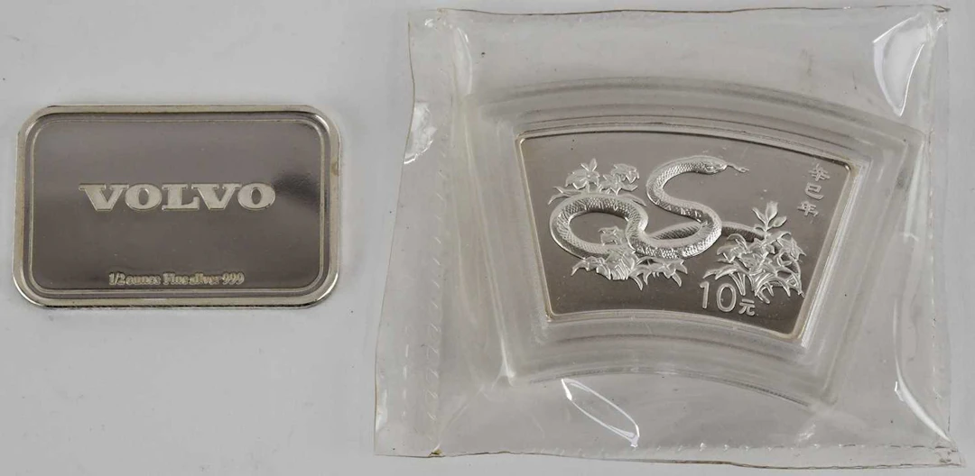 VOLVO; a 1/2oz fine silver 999 ‘Share in Success’ bar/ingot