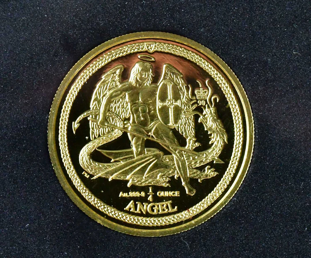 An Elizabeth II 22ct gold 1/4 oz angel