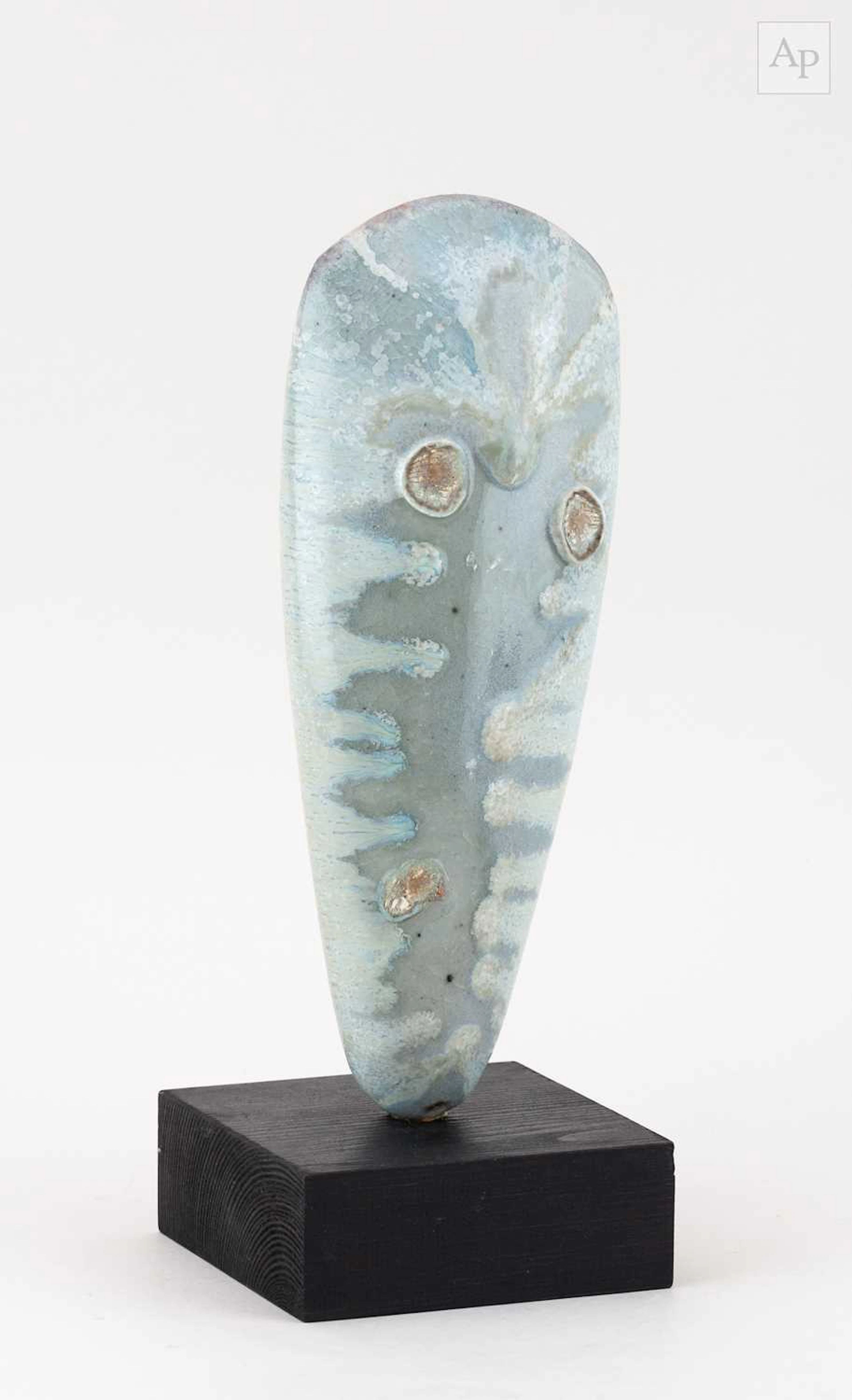 SVEND BAYER (born 1946); a wood fired stoneware hand axe...