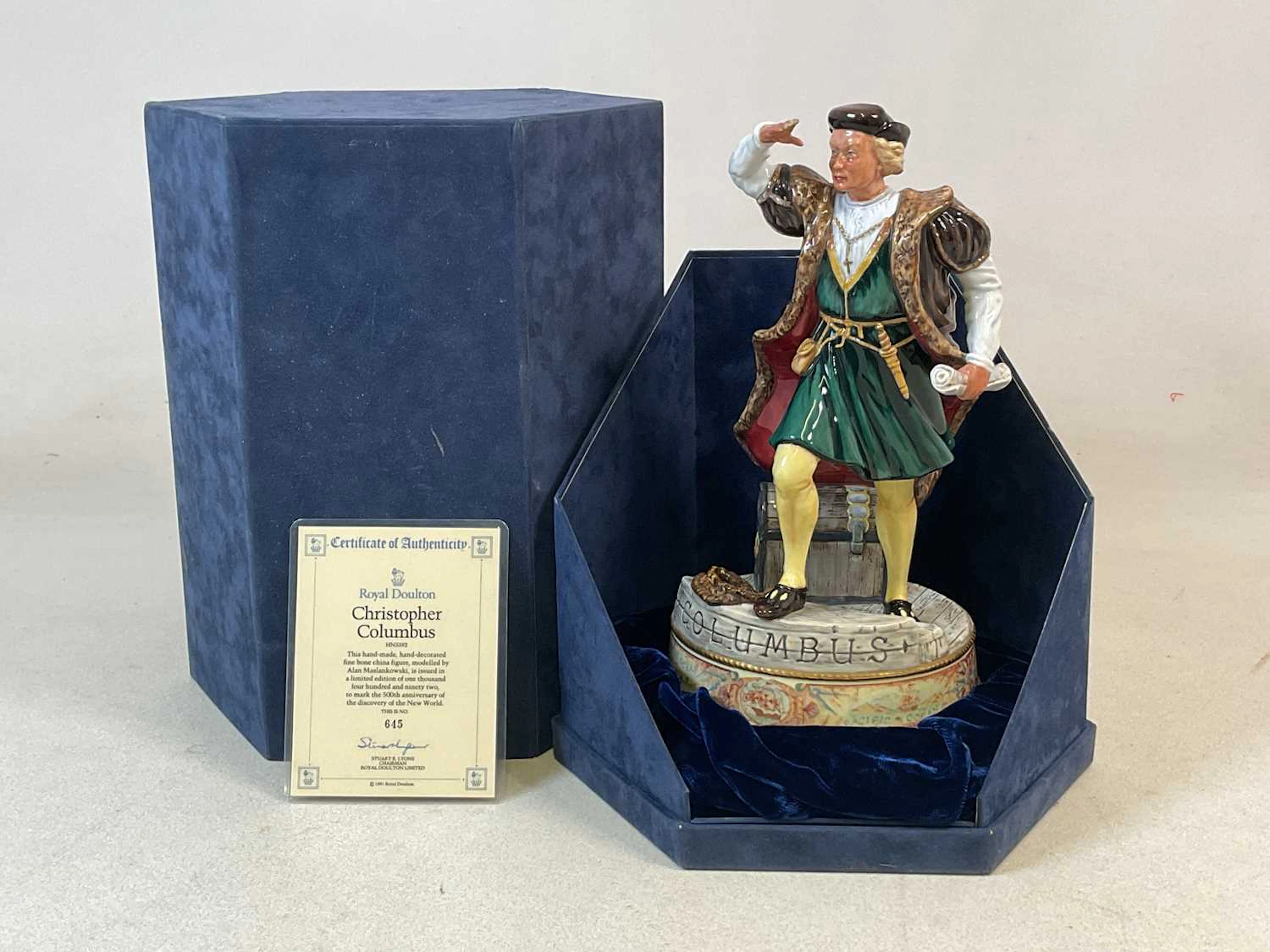 Royal Doulton Christopher Columbus figurine model number...