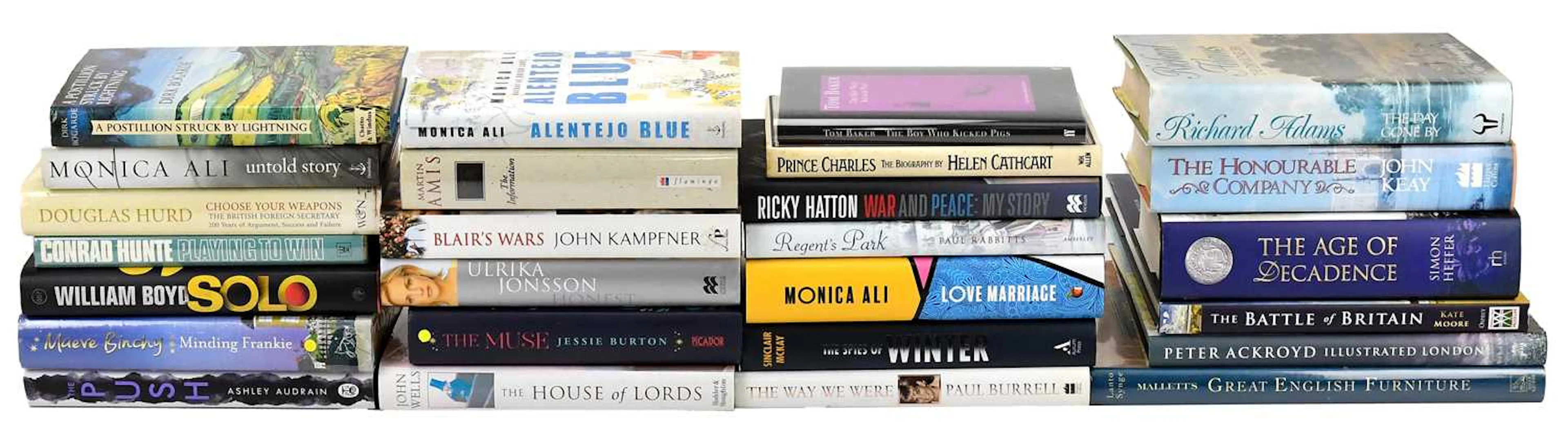 A collection of books signed by the author