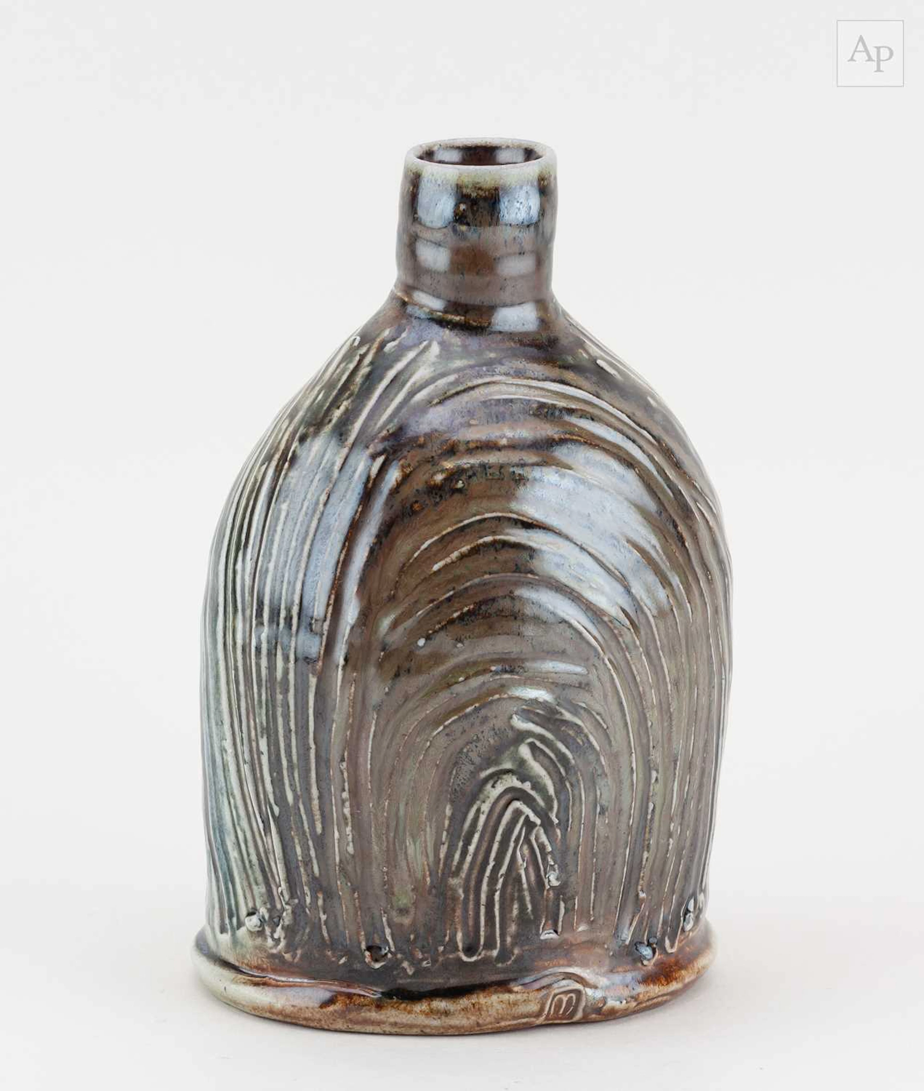 MICKI SCHLOESSINGK (born 1949); a salt glazed bottle...