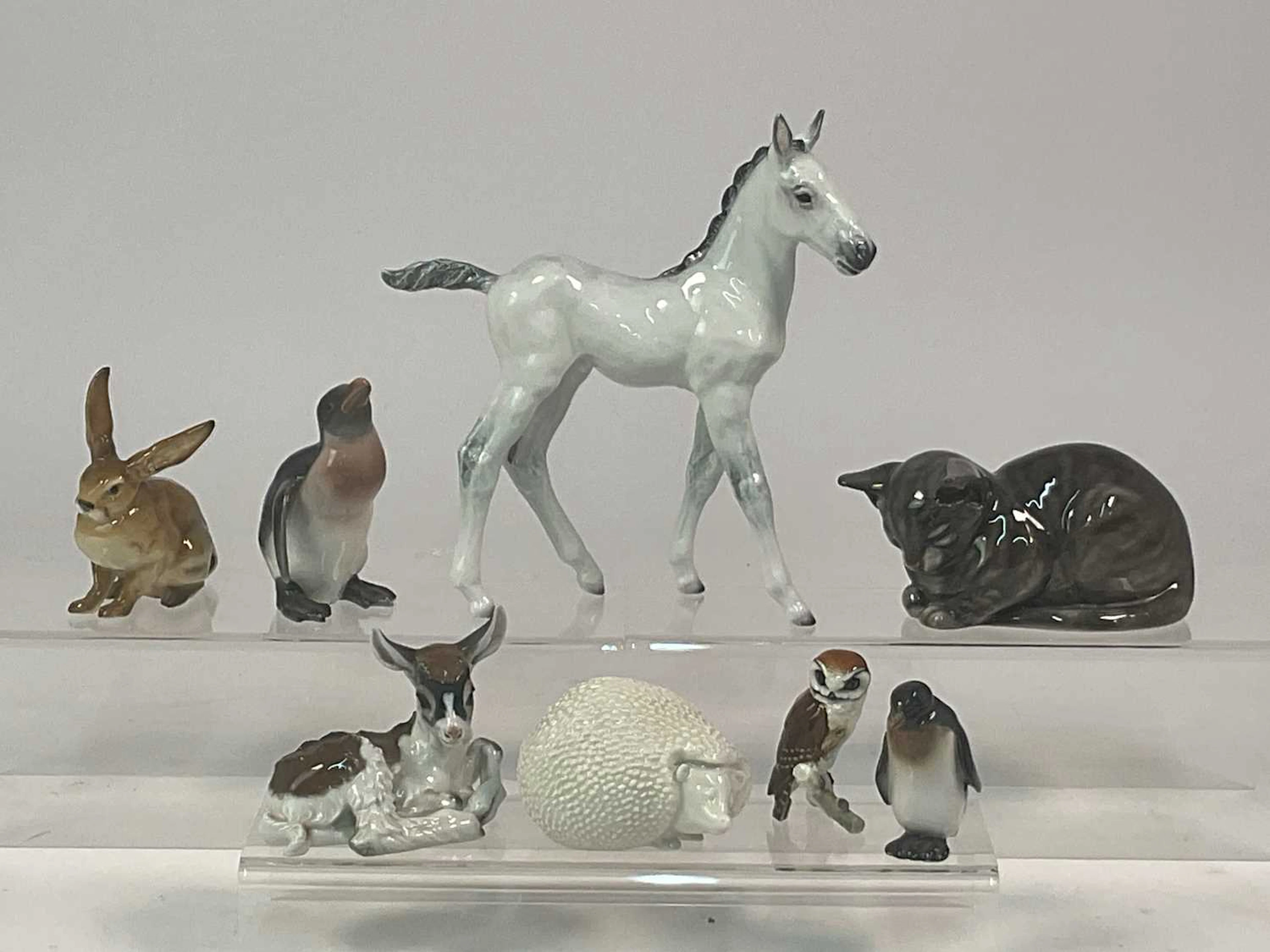 ROSENTHAL; various porcelain models of animals