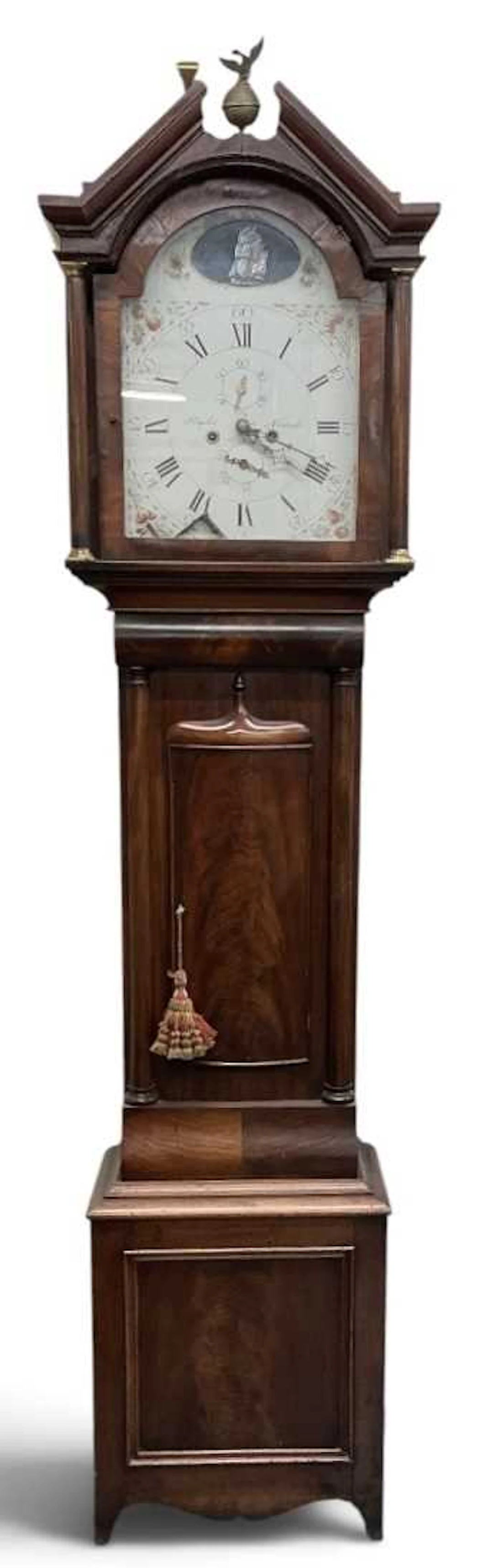 STAPLES OF NEWARK; a good 19th century mahogany cased eight day longcase clock
