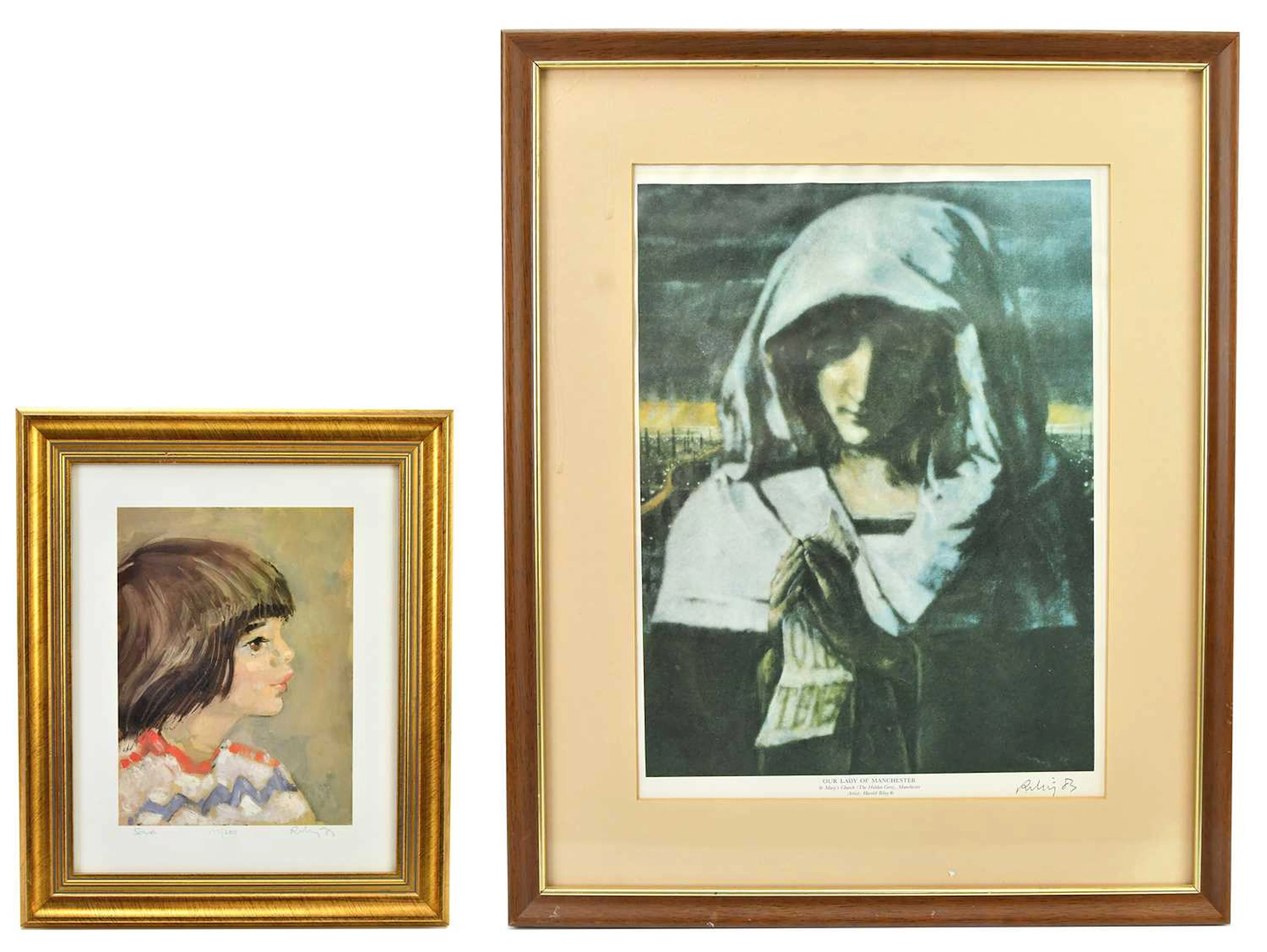 HAROLD FRANCIS RILEY; pencil signed print