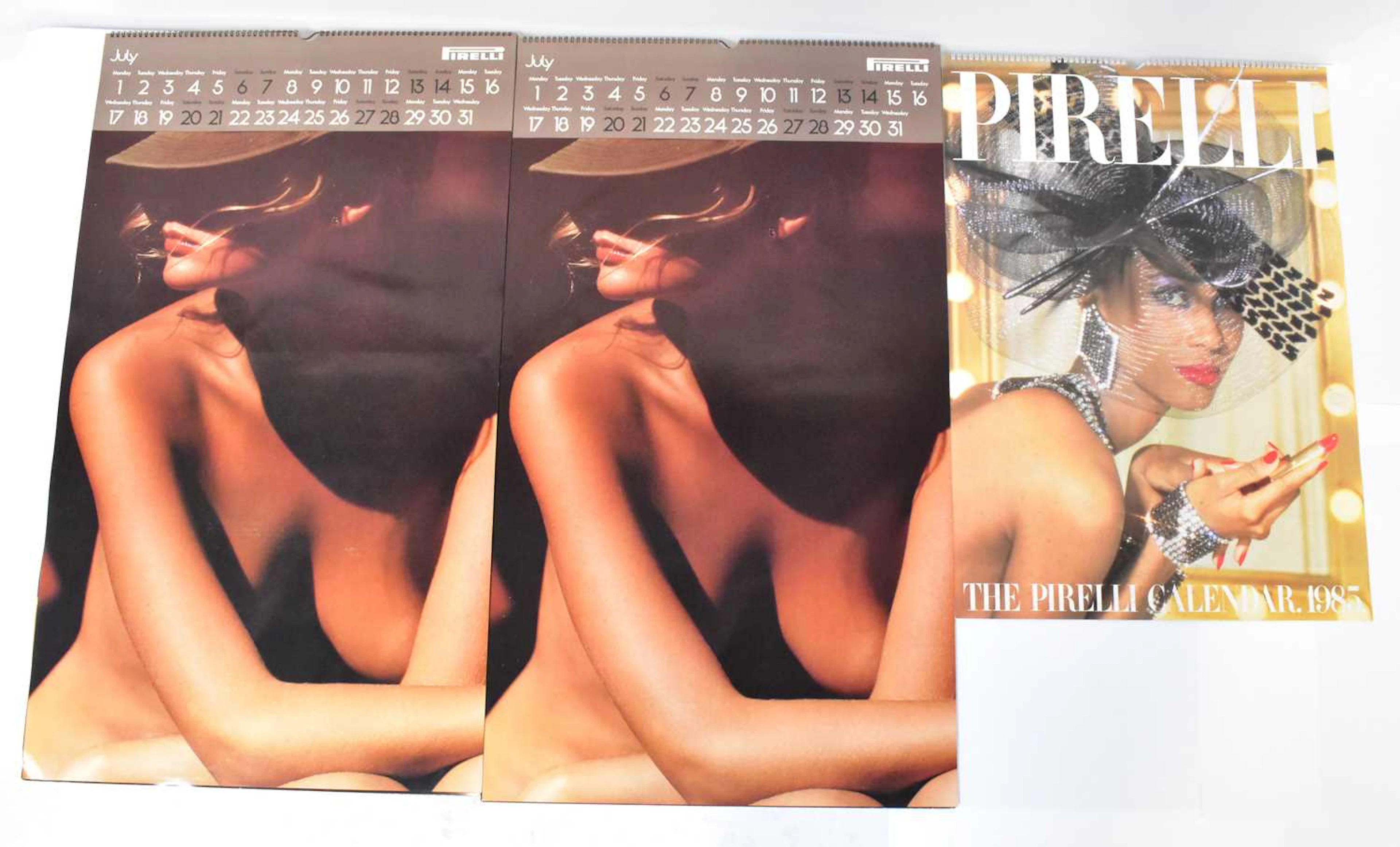 Nine Pirelli pin-up calendars dating from the 1970s and...