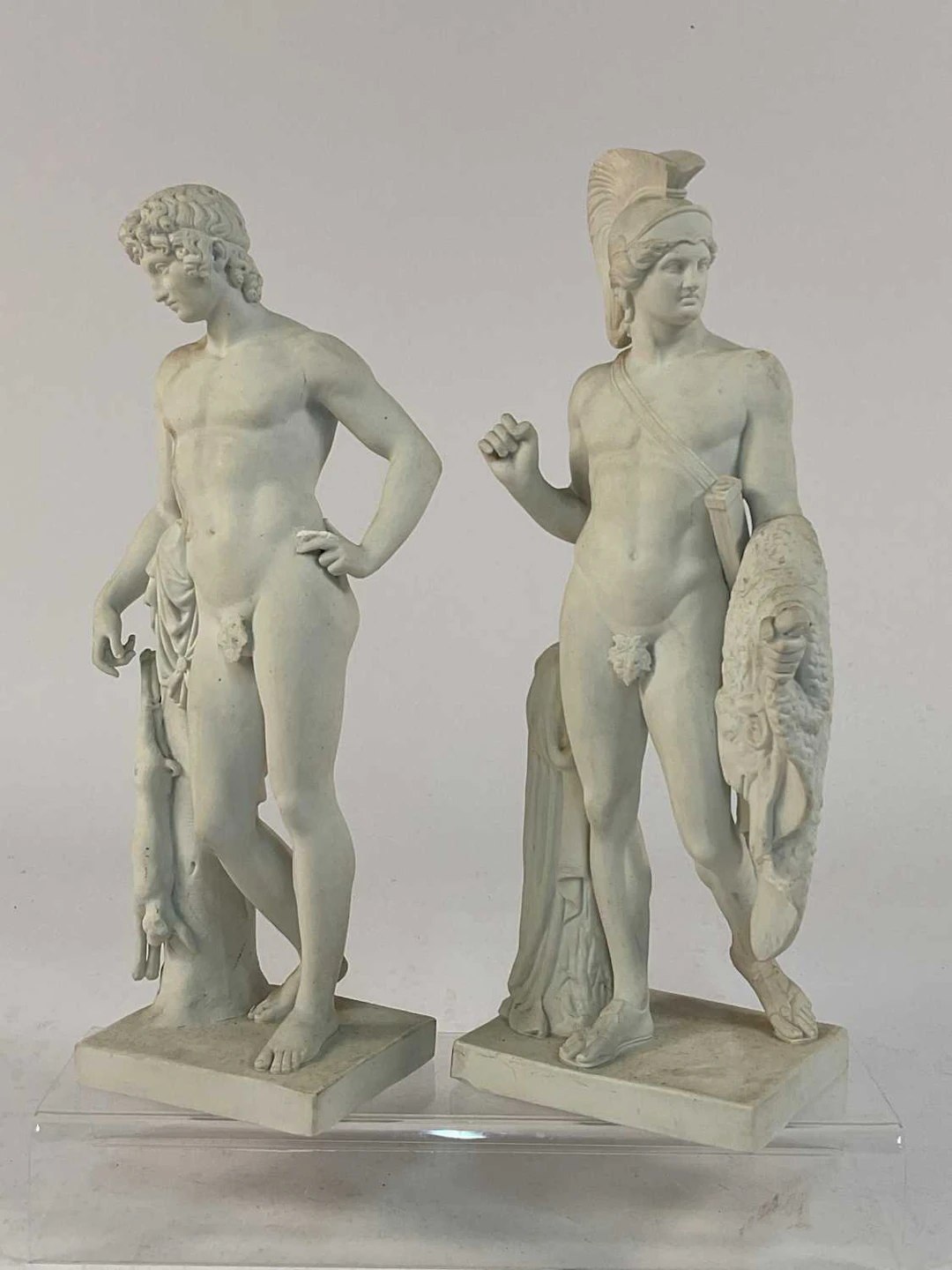 ROYAL COPENHAGEN; a Parian figure of 'Jason and the Golden Fleece'