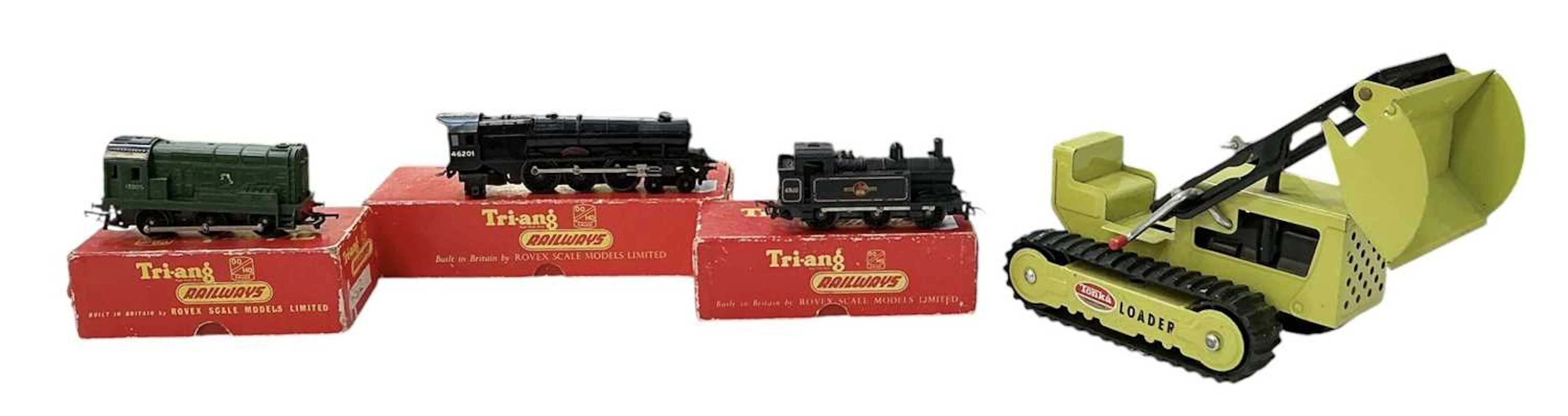 TRI-ANG RAILWAYS; three boxed OO gauge locomotives