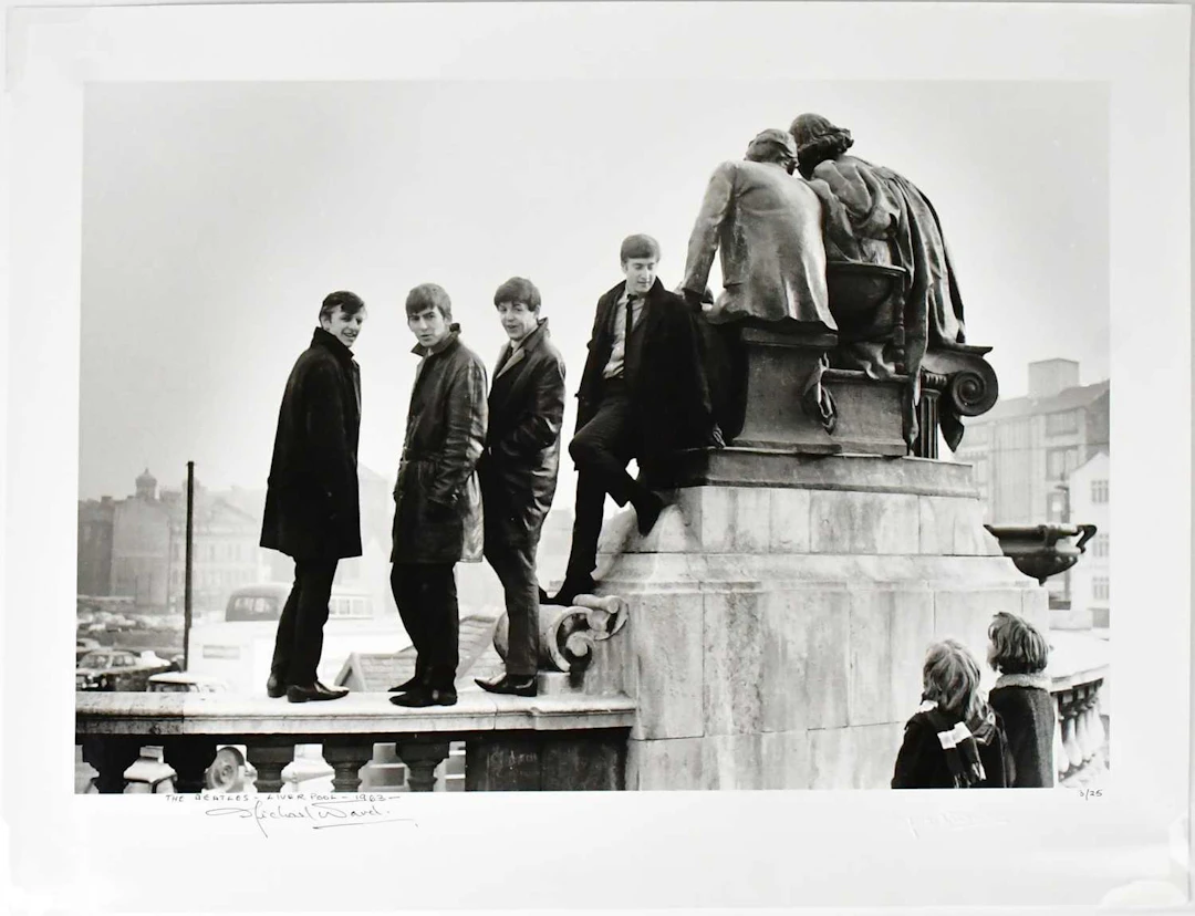MICHAEL WARD (1929-2011); a limited-edition silver print of The Beatles
