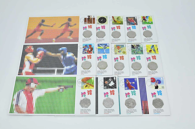 ROYAL MINT FOR ROYAL MAIL; fourteen London 2012 Olympic...