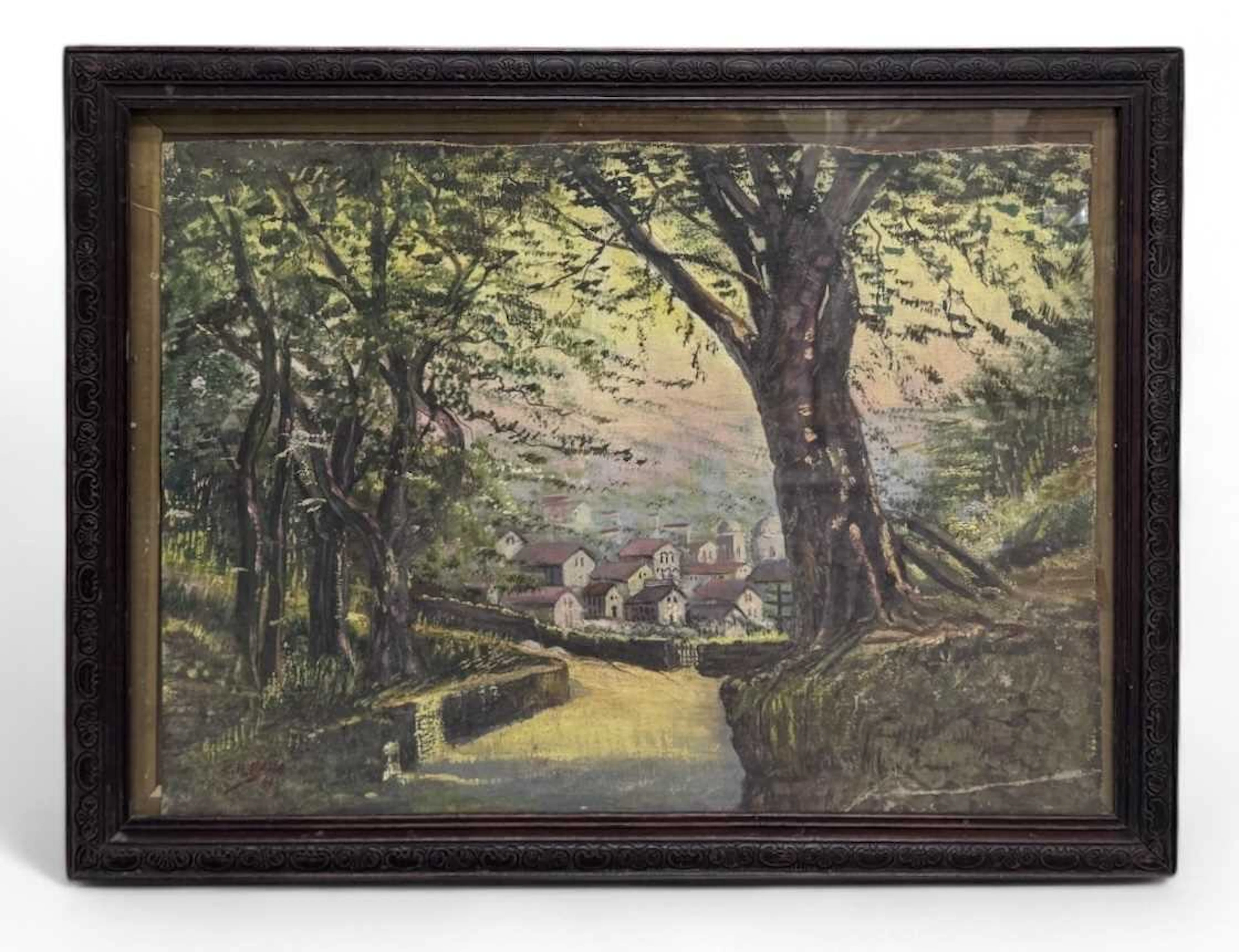 SAYED HAIDER RAZA; (1922-2016); oil on canvas