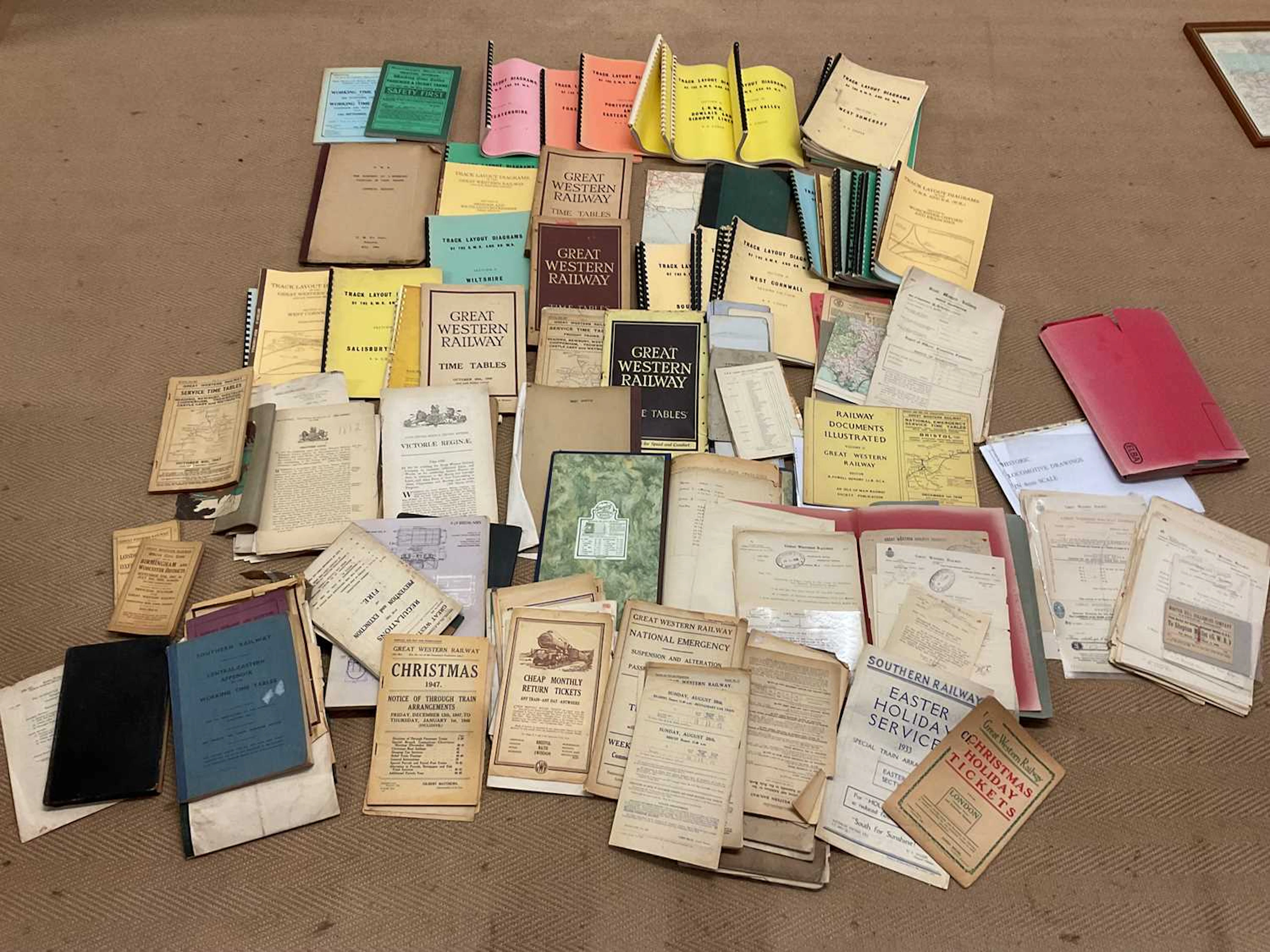 GREAT WESTERN RAILWAY; a large quantity of printed ephemera