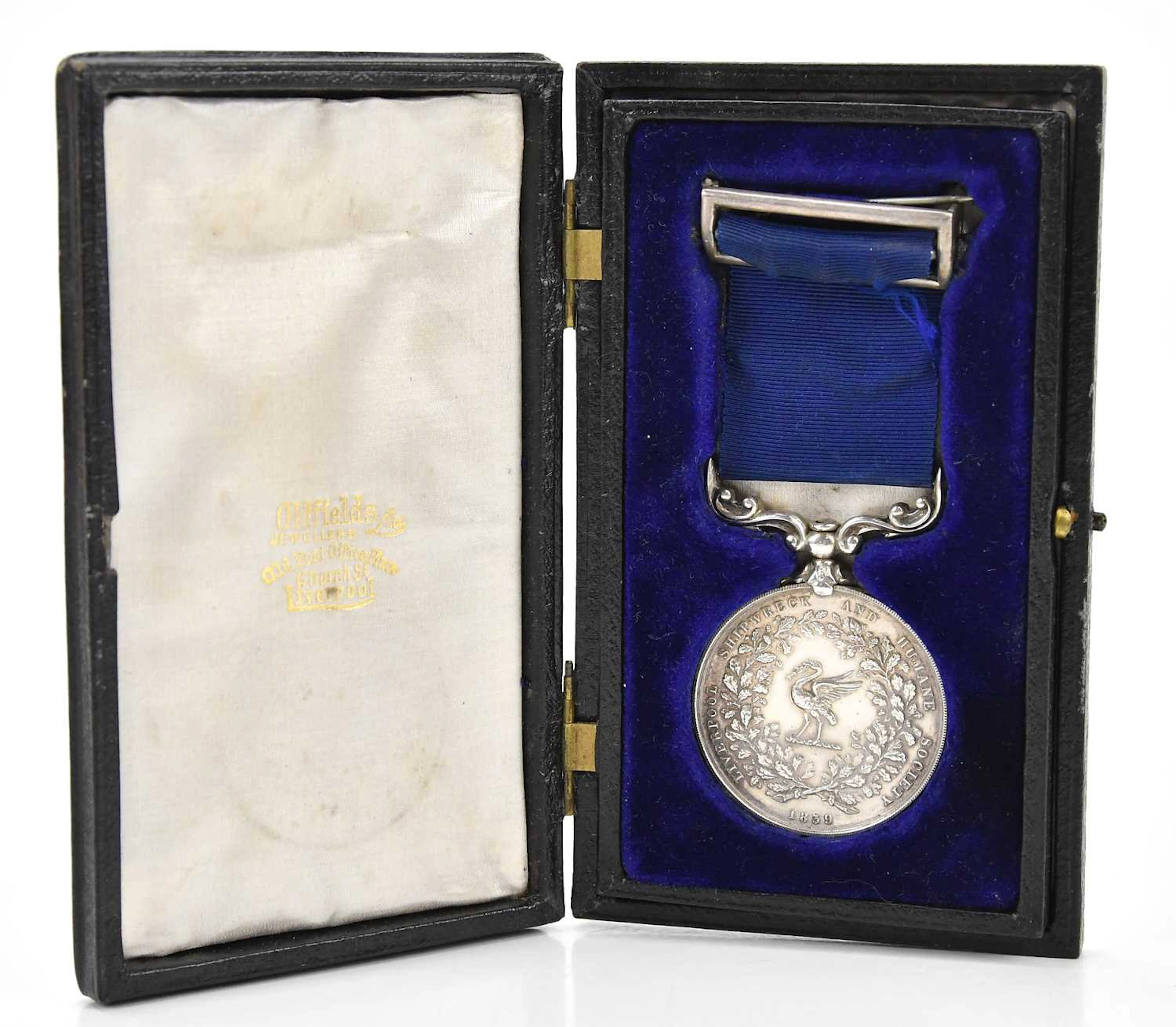LIVERPOOL SHIPWRECK AND HUMANE SOCIETY; a medal awarded...