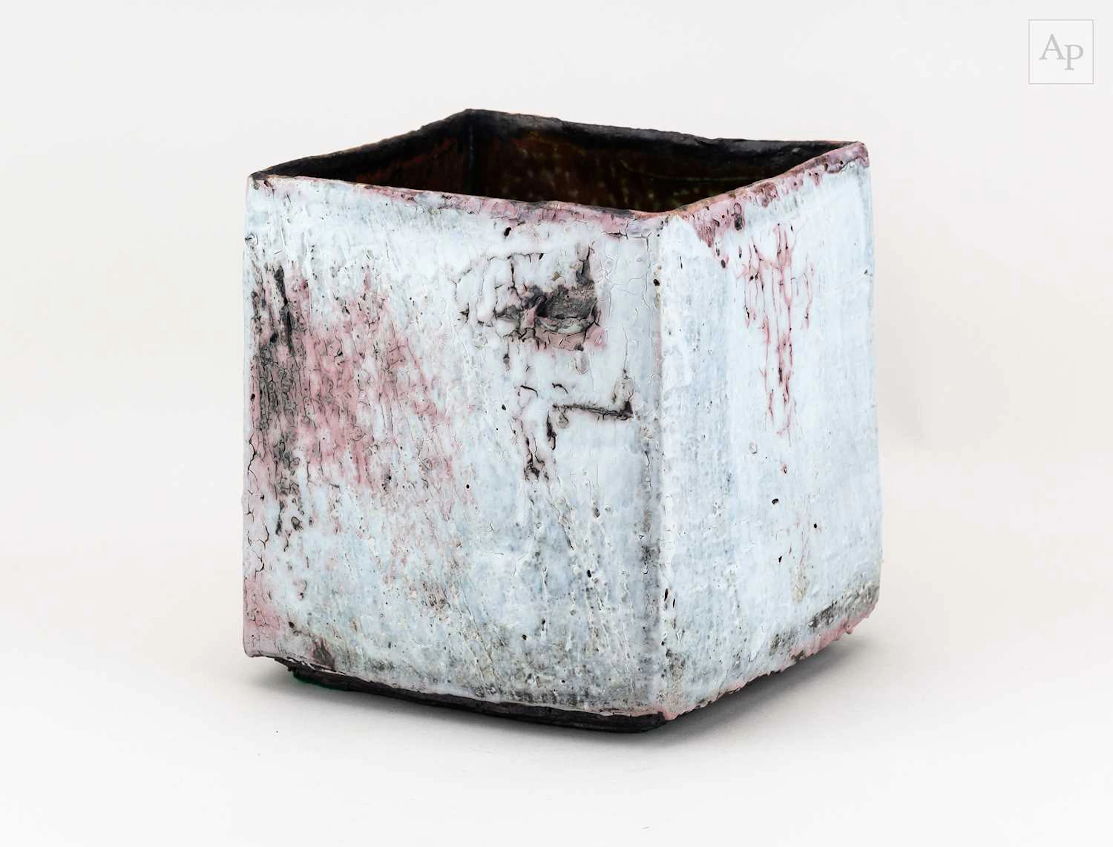 MARGARET CURTIS (born 1955); a large square stoneware...
