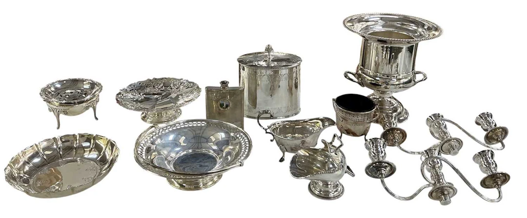 A quantity of assorted silver plated items