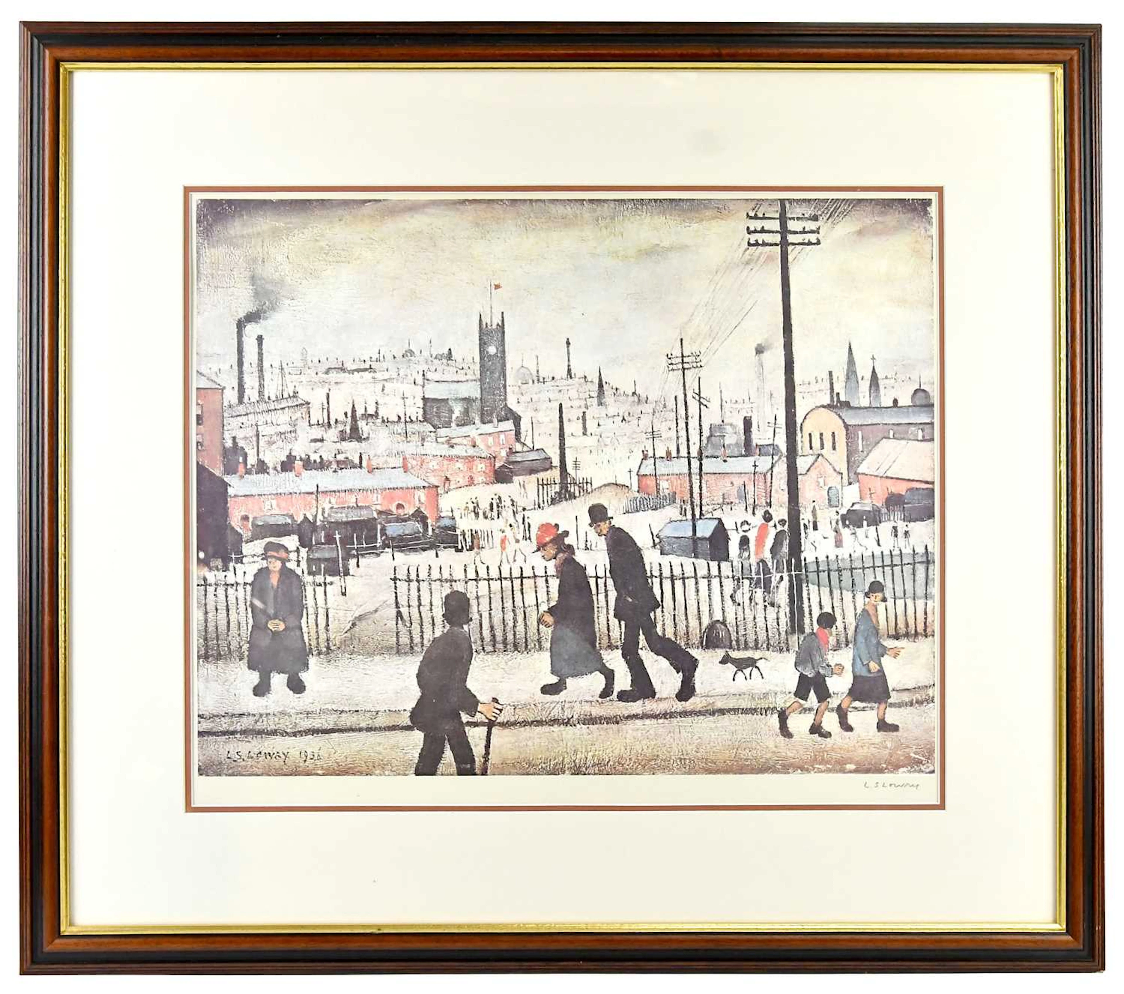 LAURENCE STEPHEN LOWRY RA RBA (1887-1976); pencil signed limited edition print