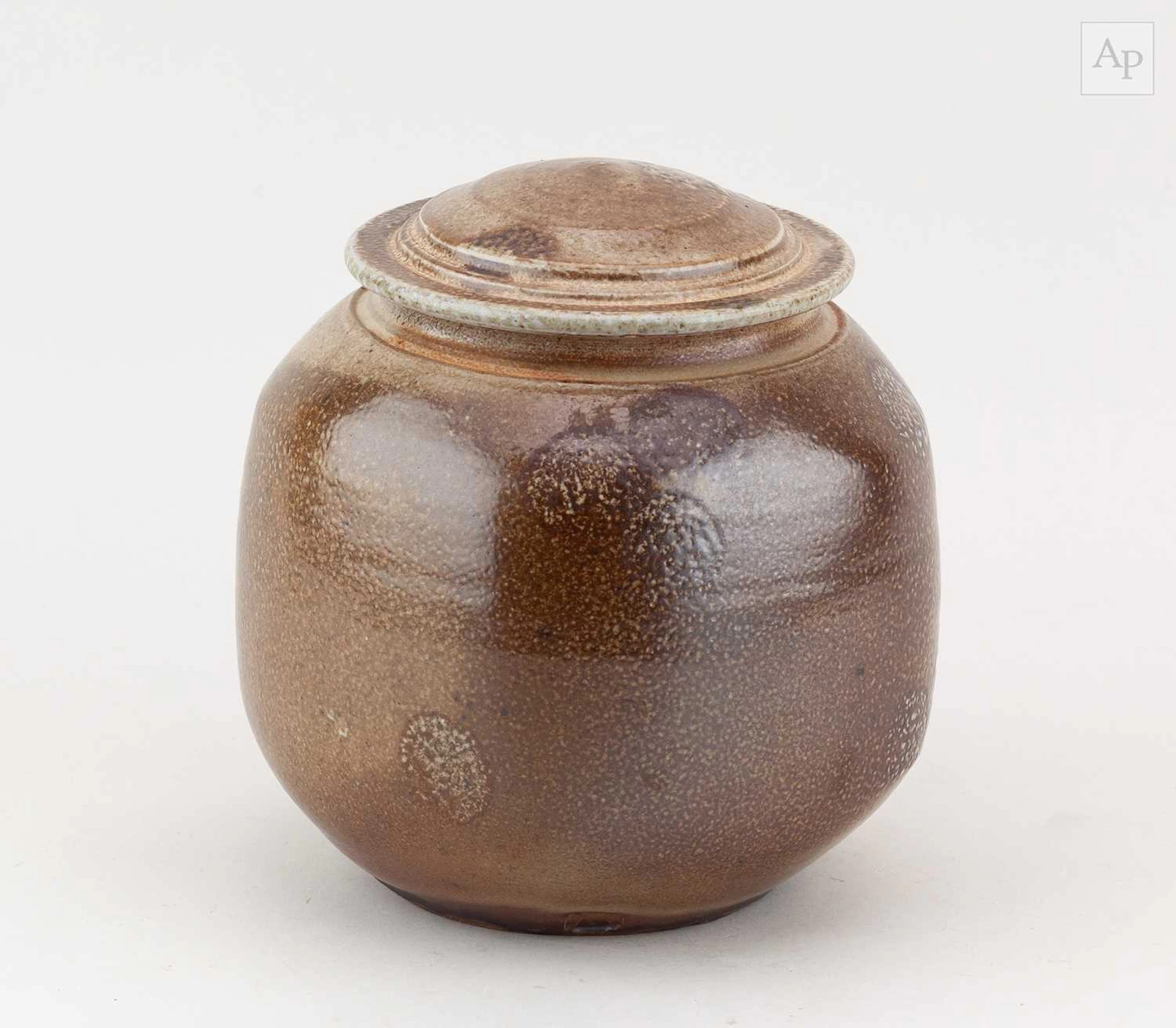 MICHAEL CASSON (1925-2003); a salt glazed jar and cover