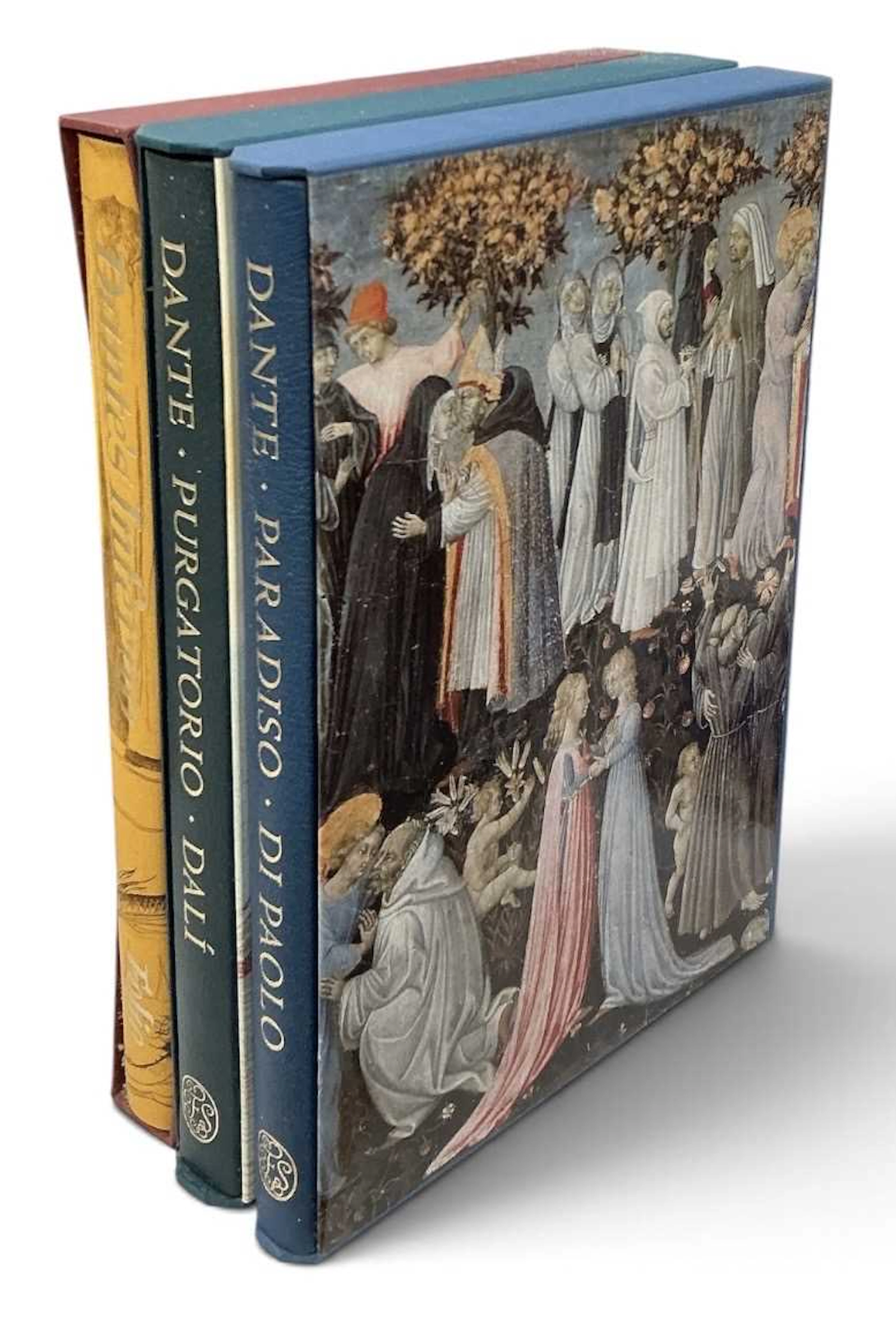 FOLIO SOCIETY; three cased Dante volumes