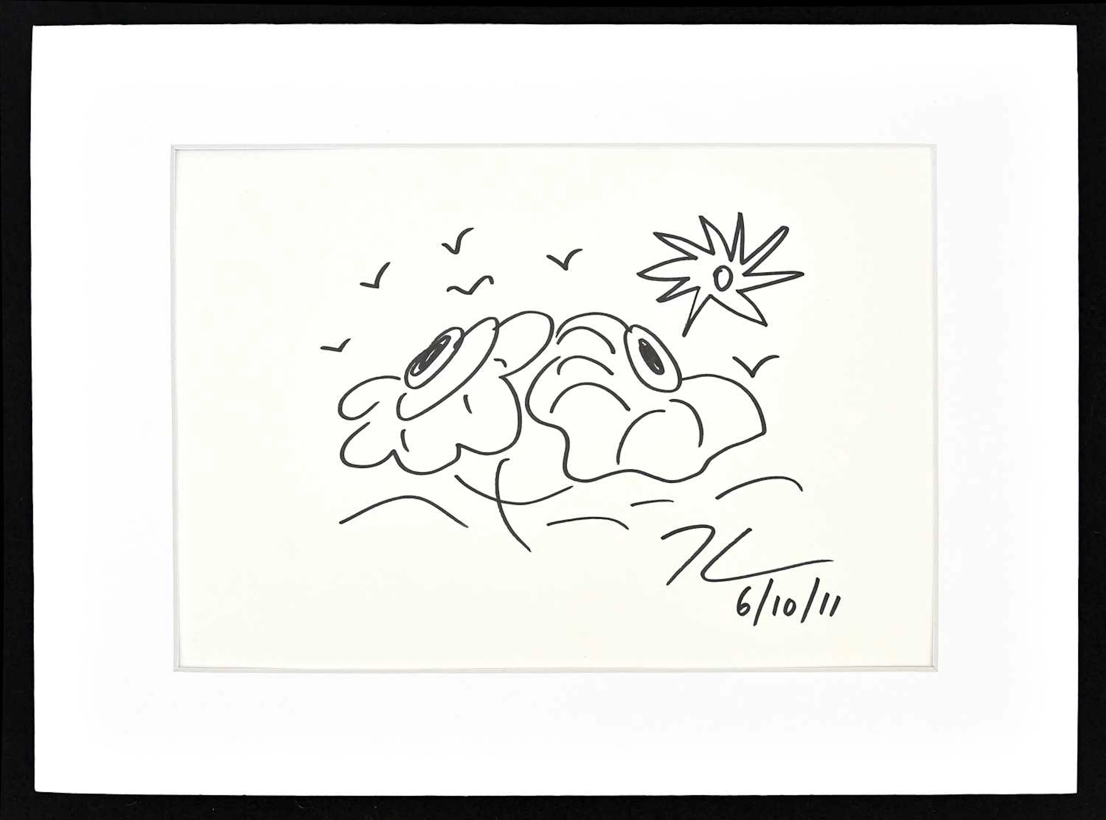 JEFF KOONS (born 1955); ink drawing