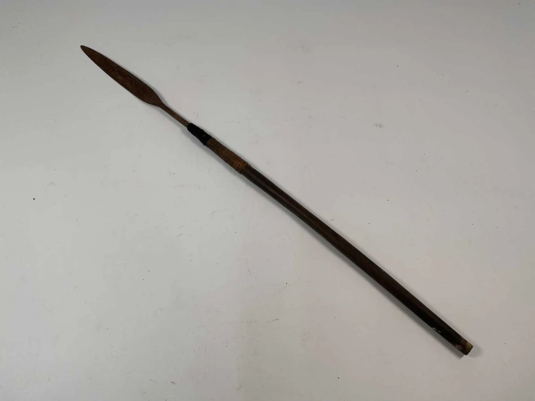 A 19th century Zulu stabbing spear Iklwa
