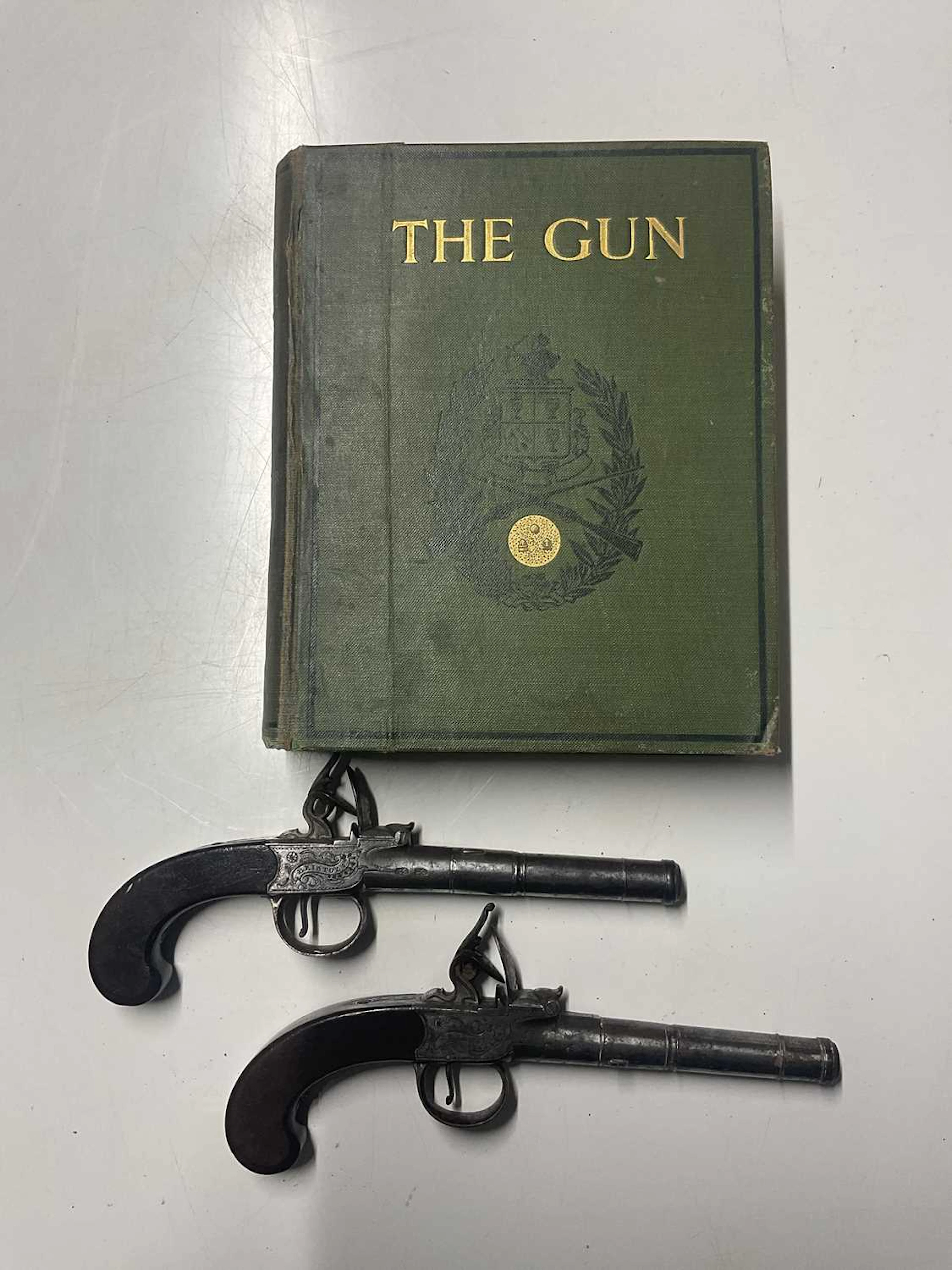 GABBITAS OF BRISTOL; a pair of 59 bore flintlock pocket pistols
