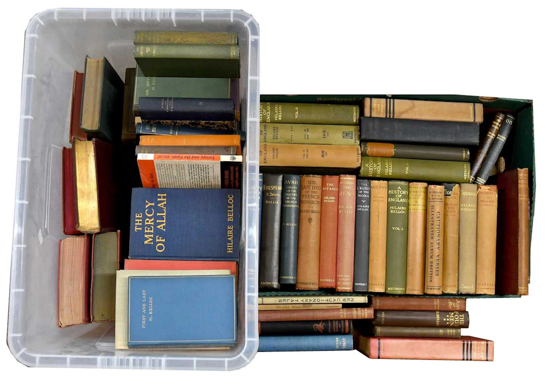 HILAIRE BELLOC; a large collection of books
