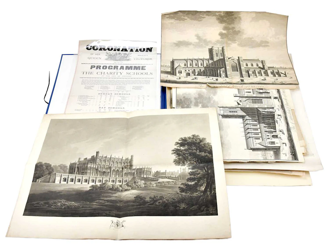 A collection of 18th century and later engravings of Chester and Cheshire