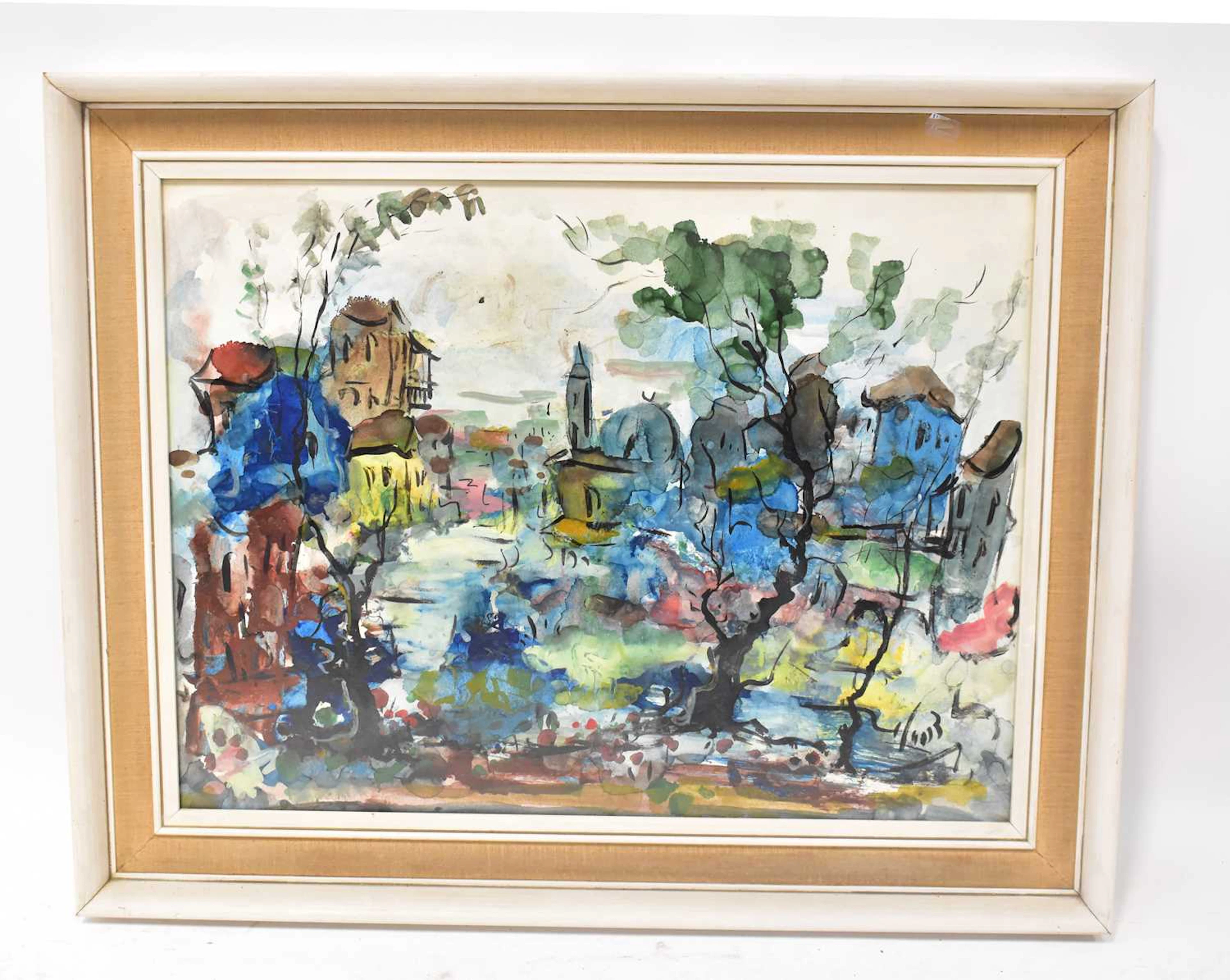 ZVI RAPHAELI (1924-2005); mixed media