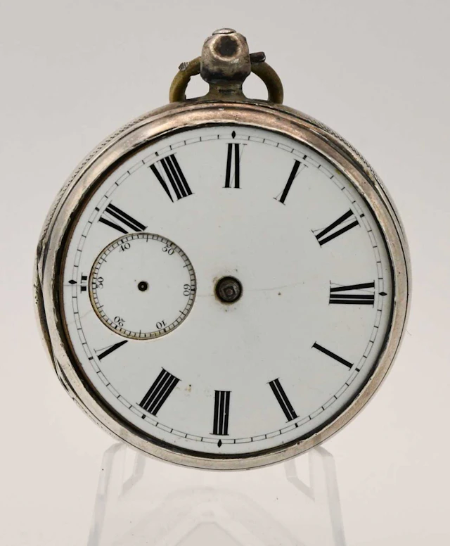A Victorian hallmarked silver open face pocket watch